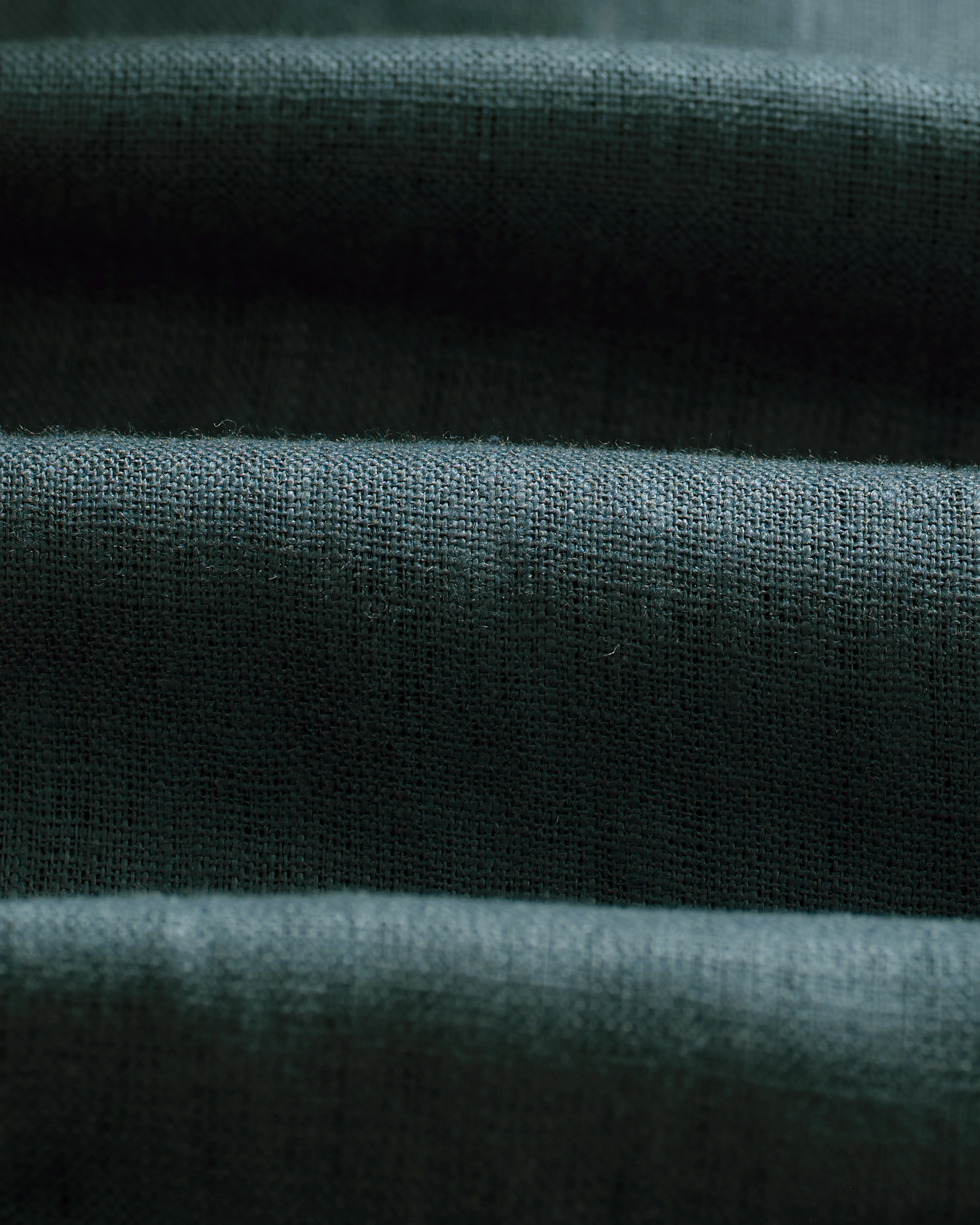 Alp - Dark Green Linen Slim Fit Trousers - Image 10