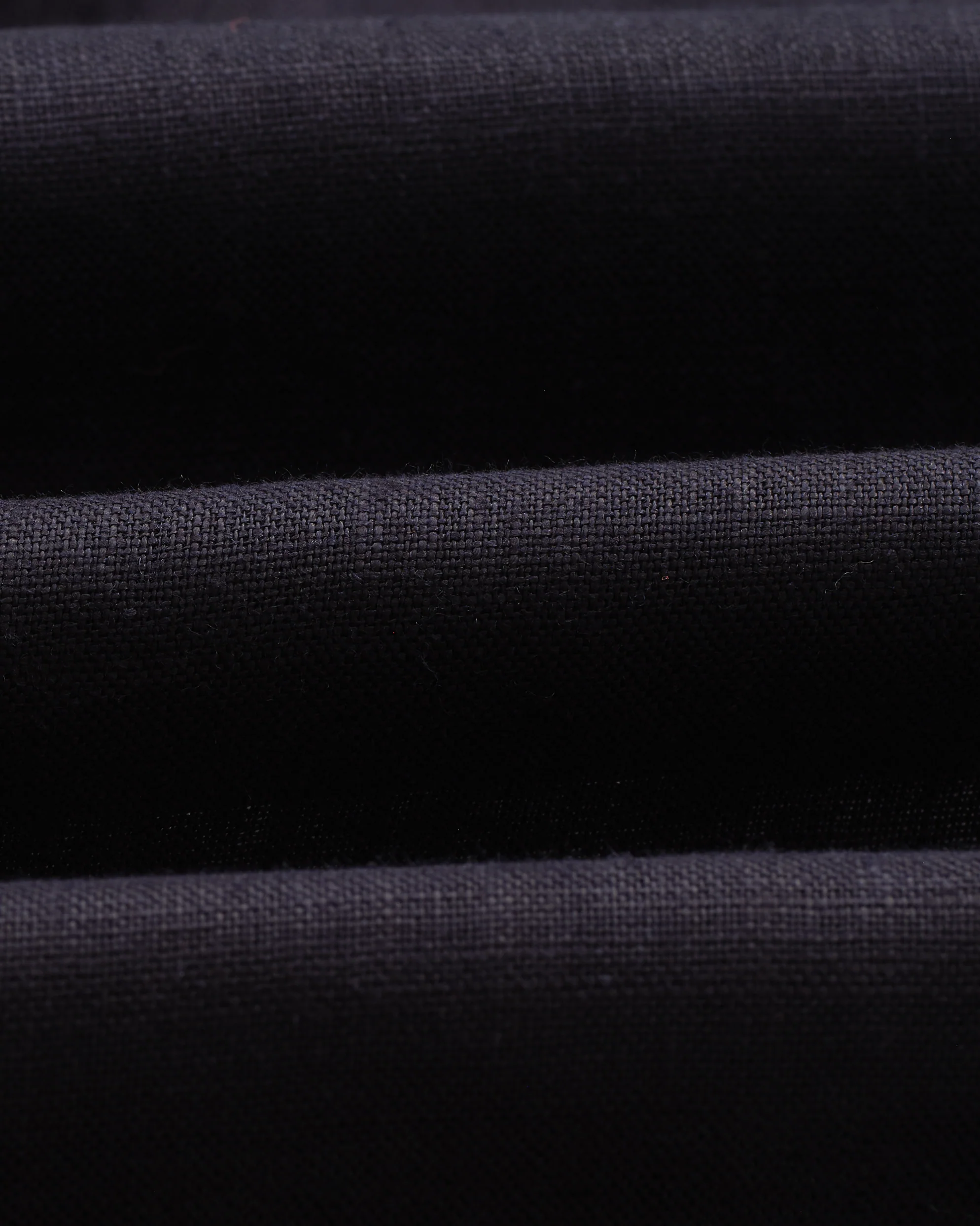 Alp - Navy Linen Slim Fit Trousers - Image 11