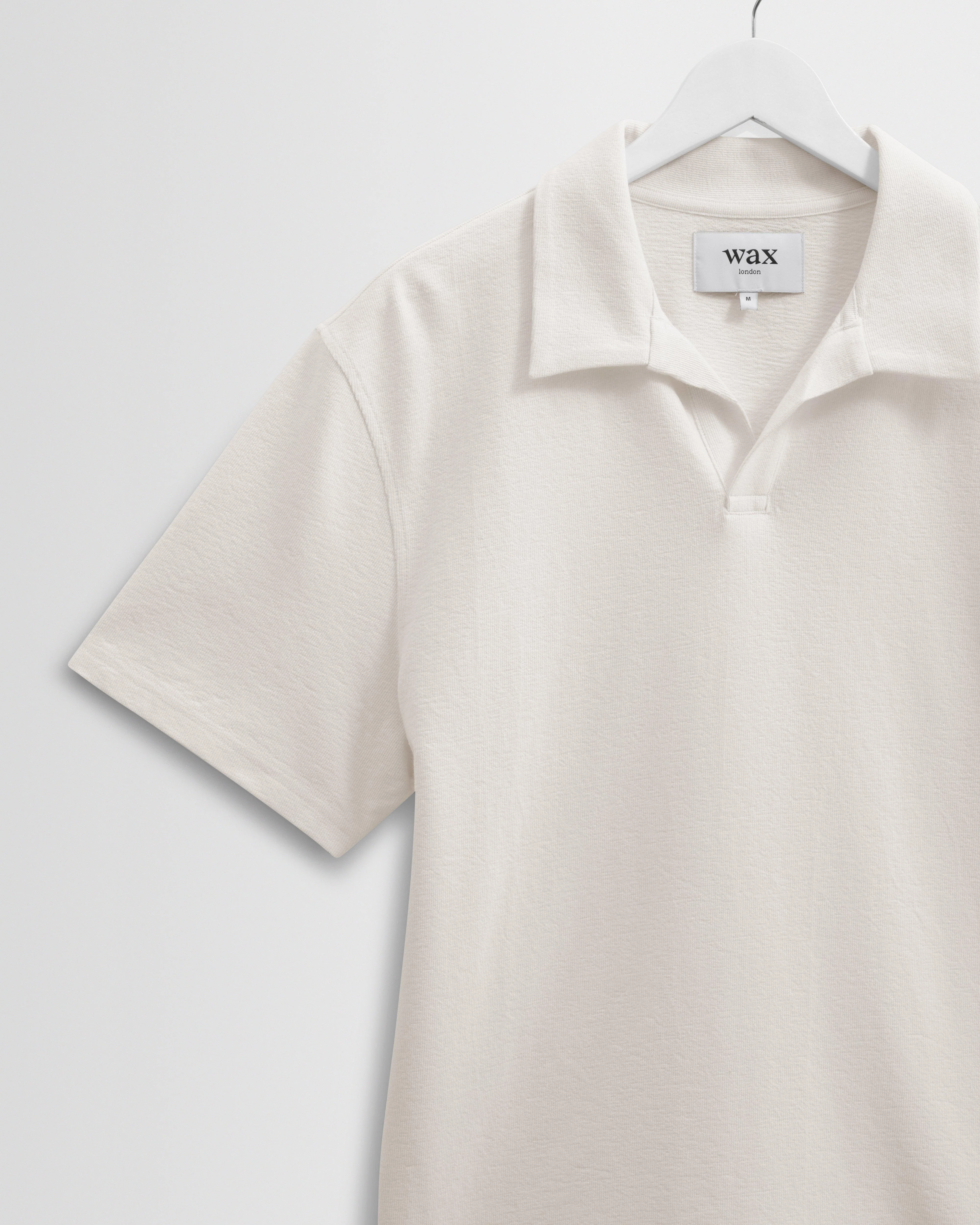 Atwood - Ecru Textured Organic Cotton Polo Shirt - Image 8