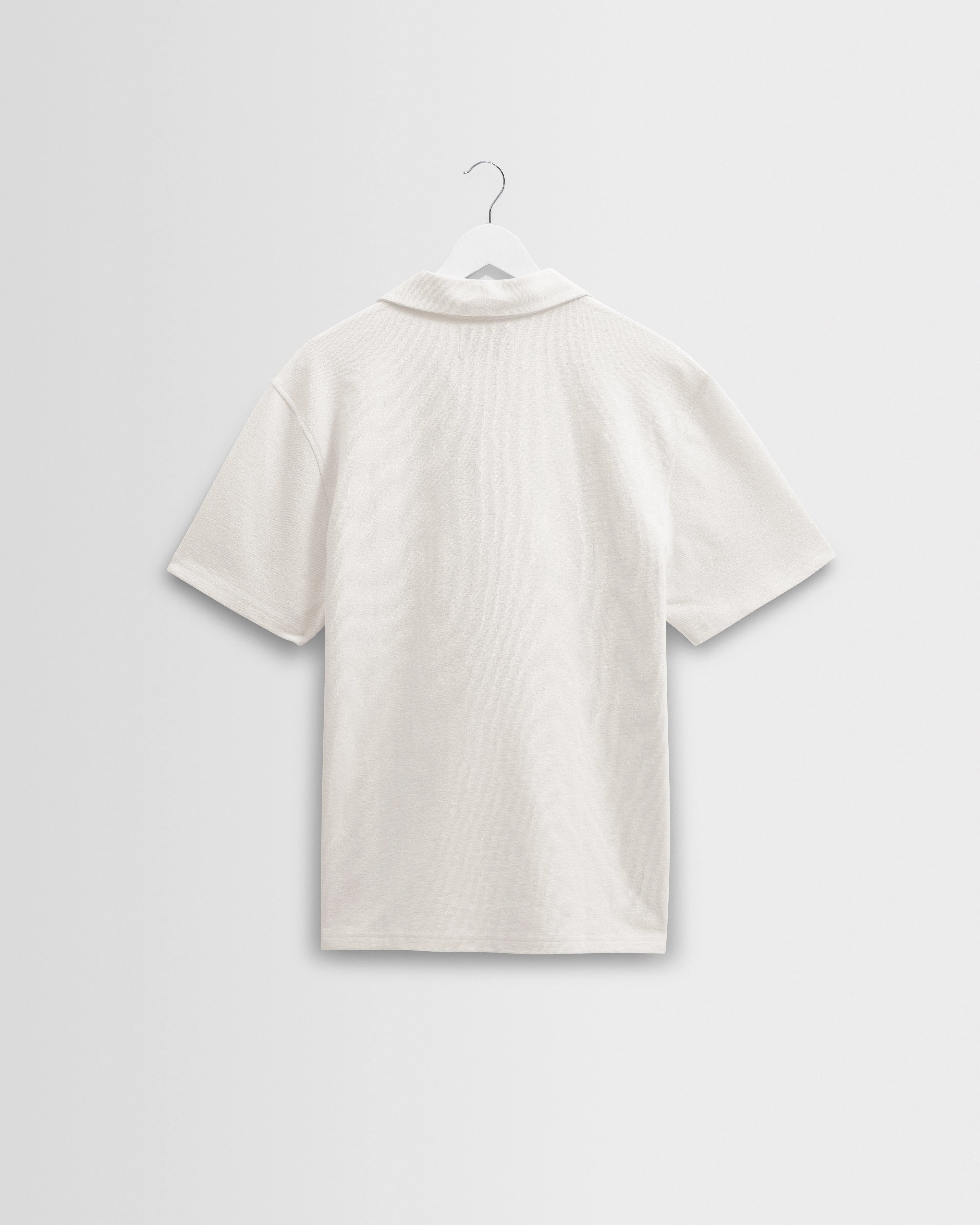 Atwood - Ecru Textured Organic Cotton Polo Shirt - Image 9