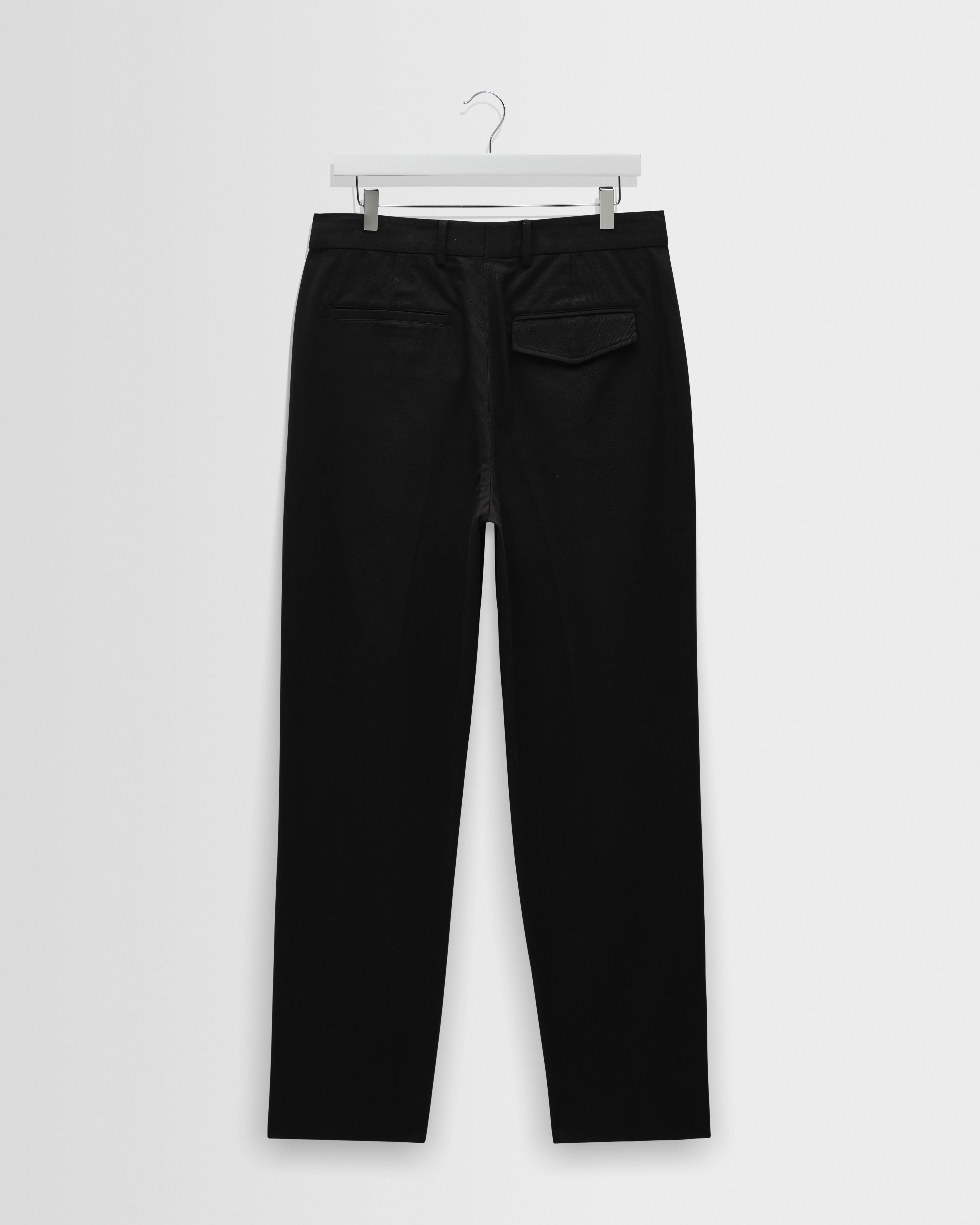 Aubyn - Black Cotton Tencel Twill Loose Fit Trousers - Image 7