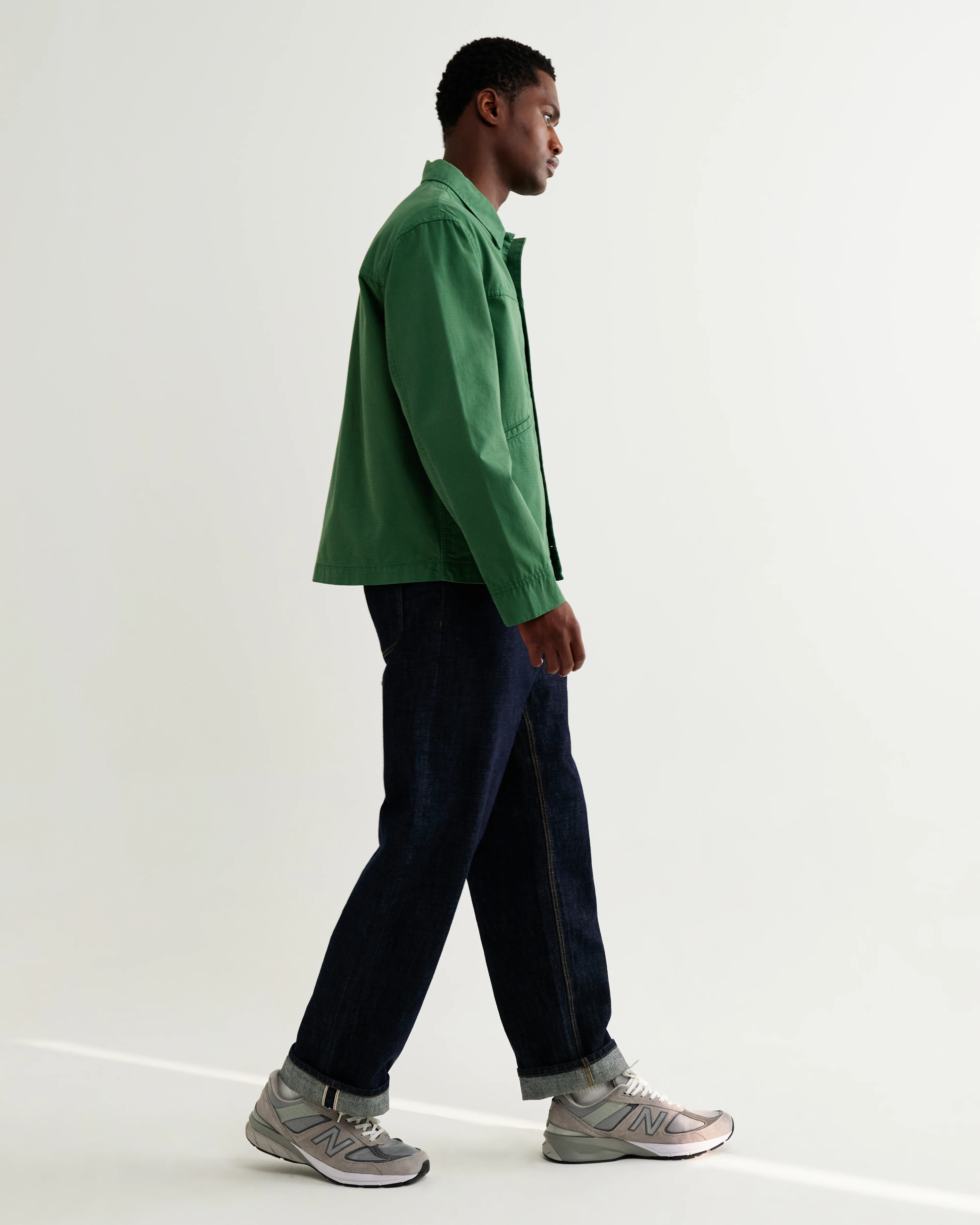 Barton - Green Organic Cotton Ripstop Jacket - Image 4