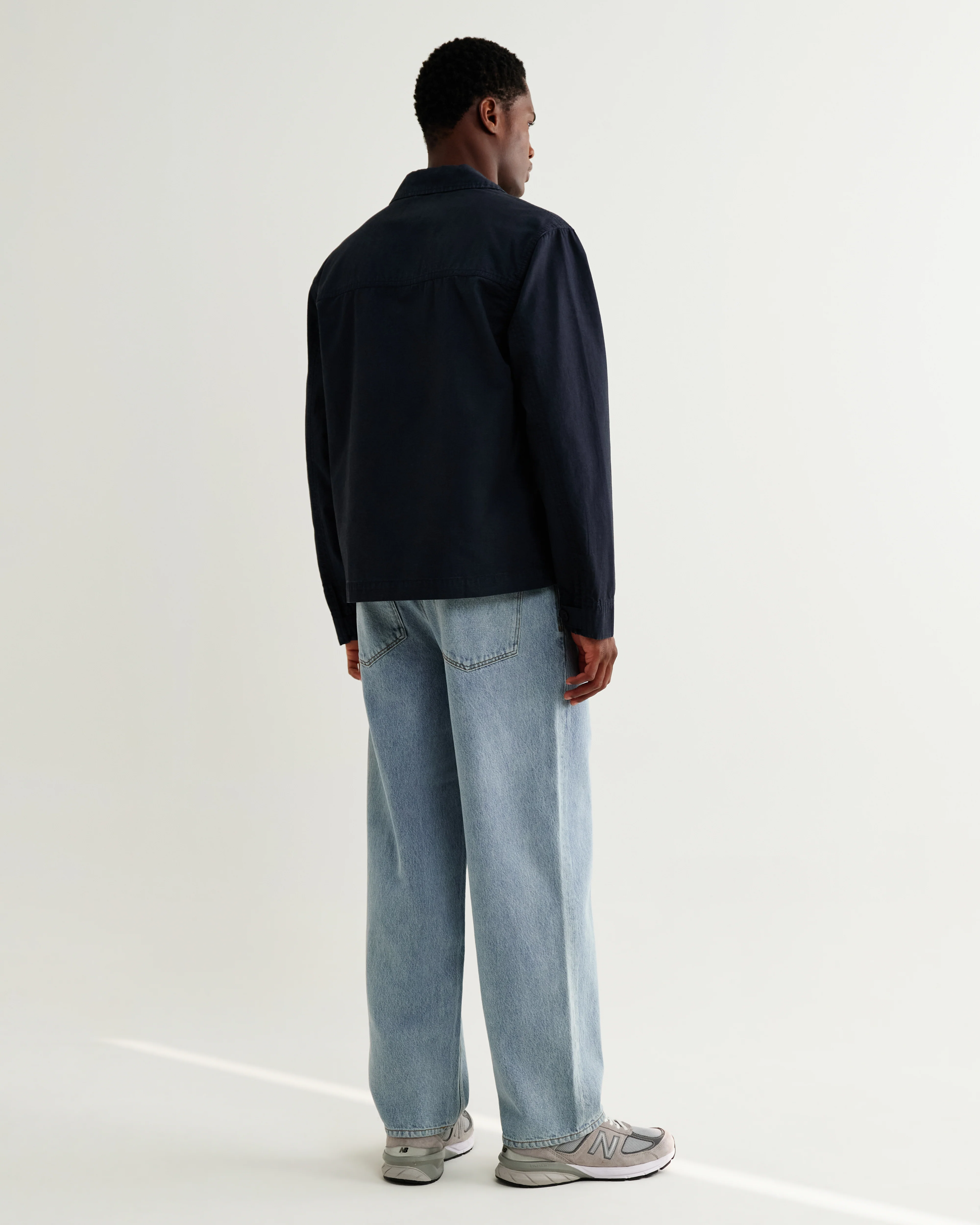 Barton - Navy Organic Cotton Ripstop Jacket - Image 6