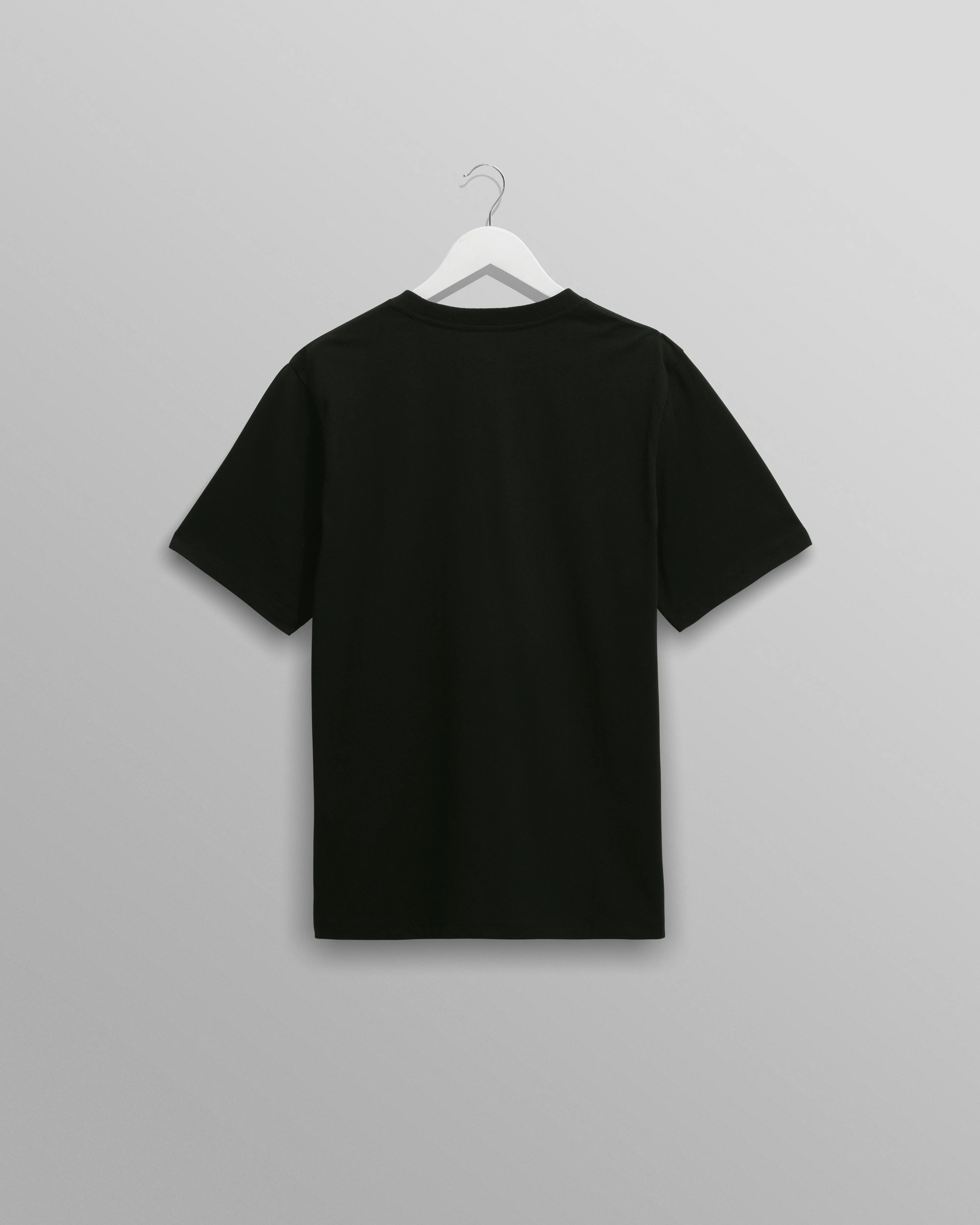 Dean - Black Embroidered Logo Organic Cotton T-Shirt - Image 9