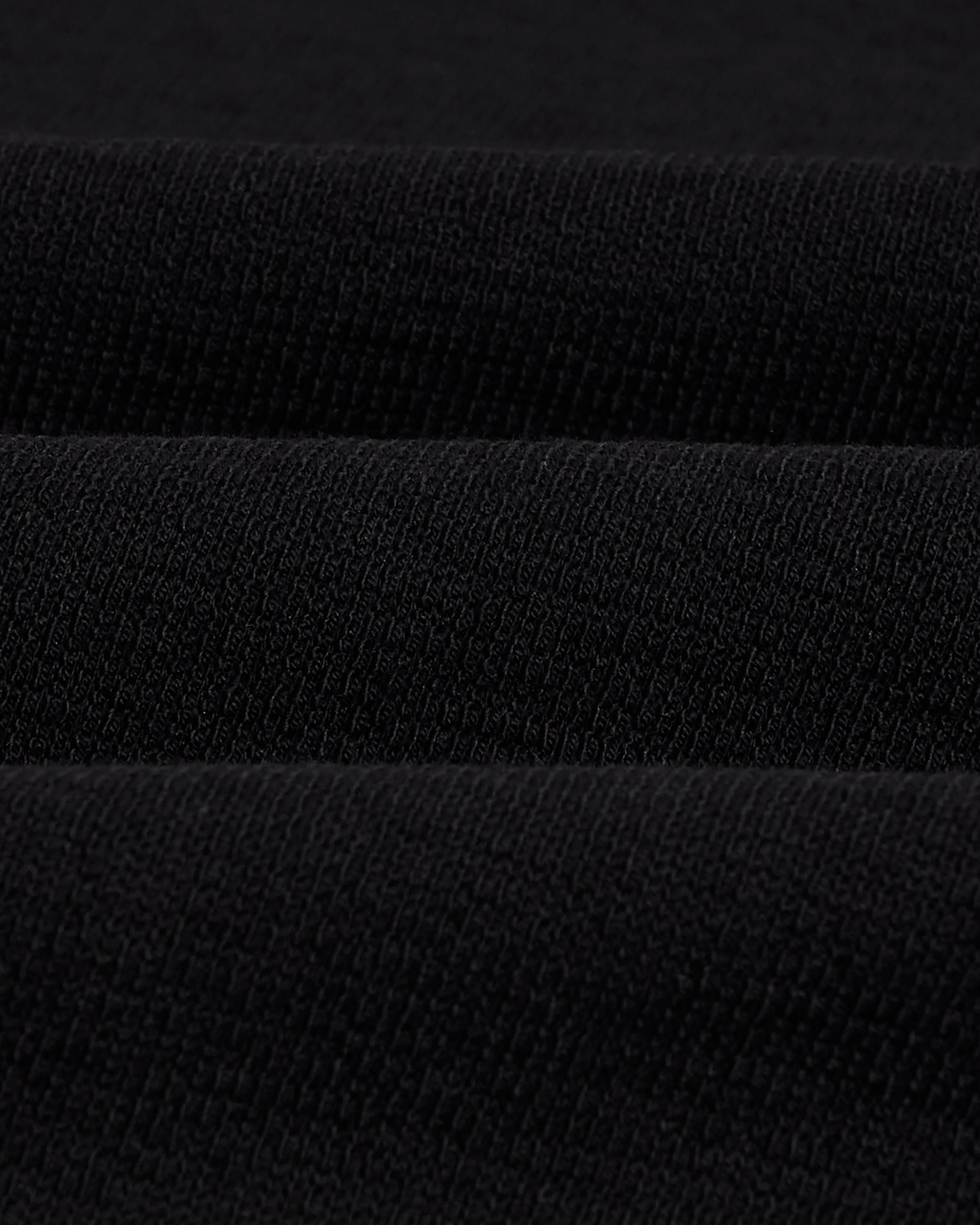 Dean - Black Textured Organic Cotton T-Shirt - Image 9