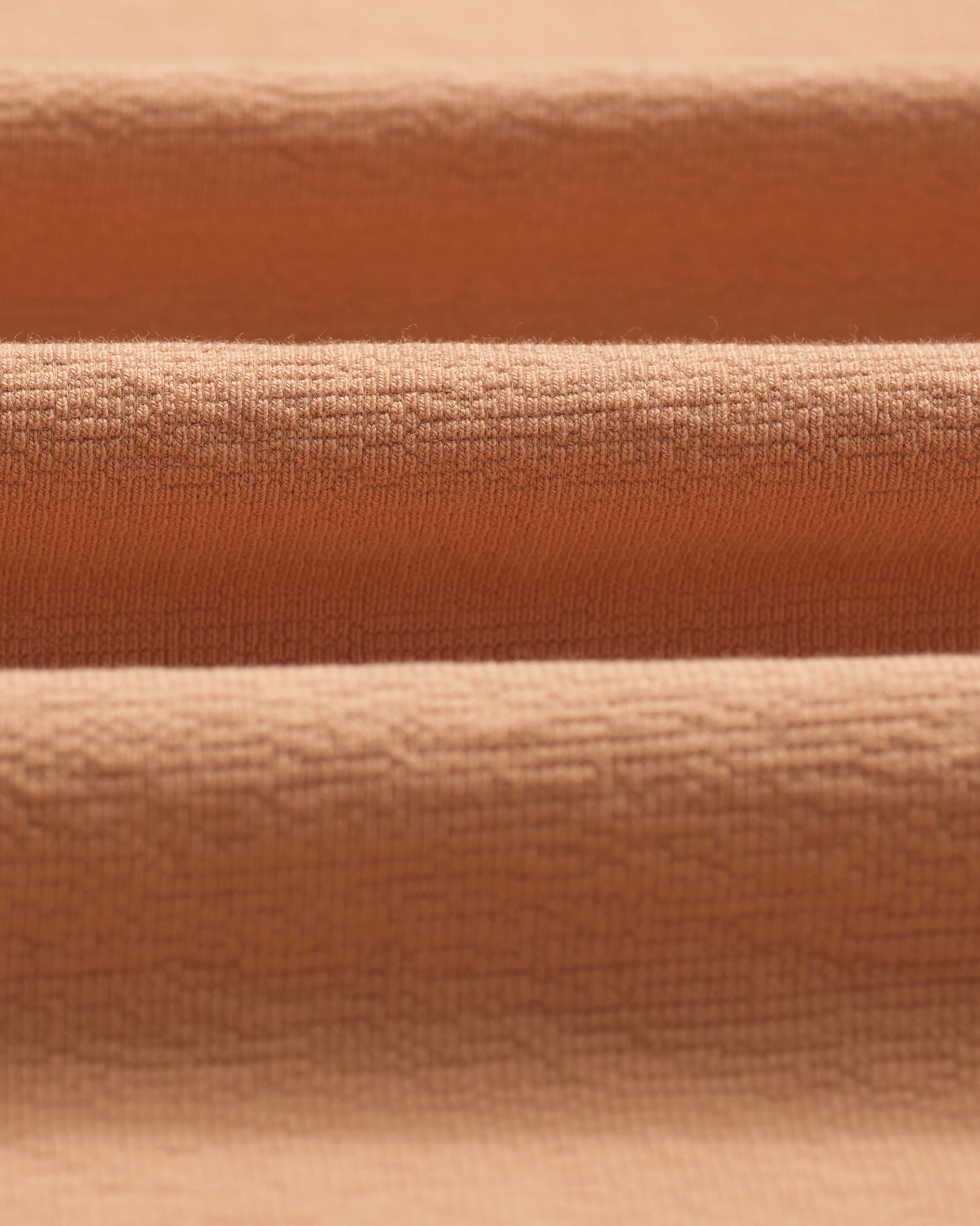 Dean - Dusty Orange Textured Organic Cotton T-Shirt - Image 9