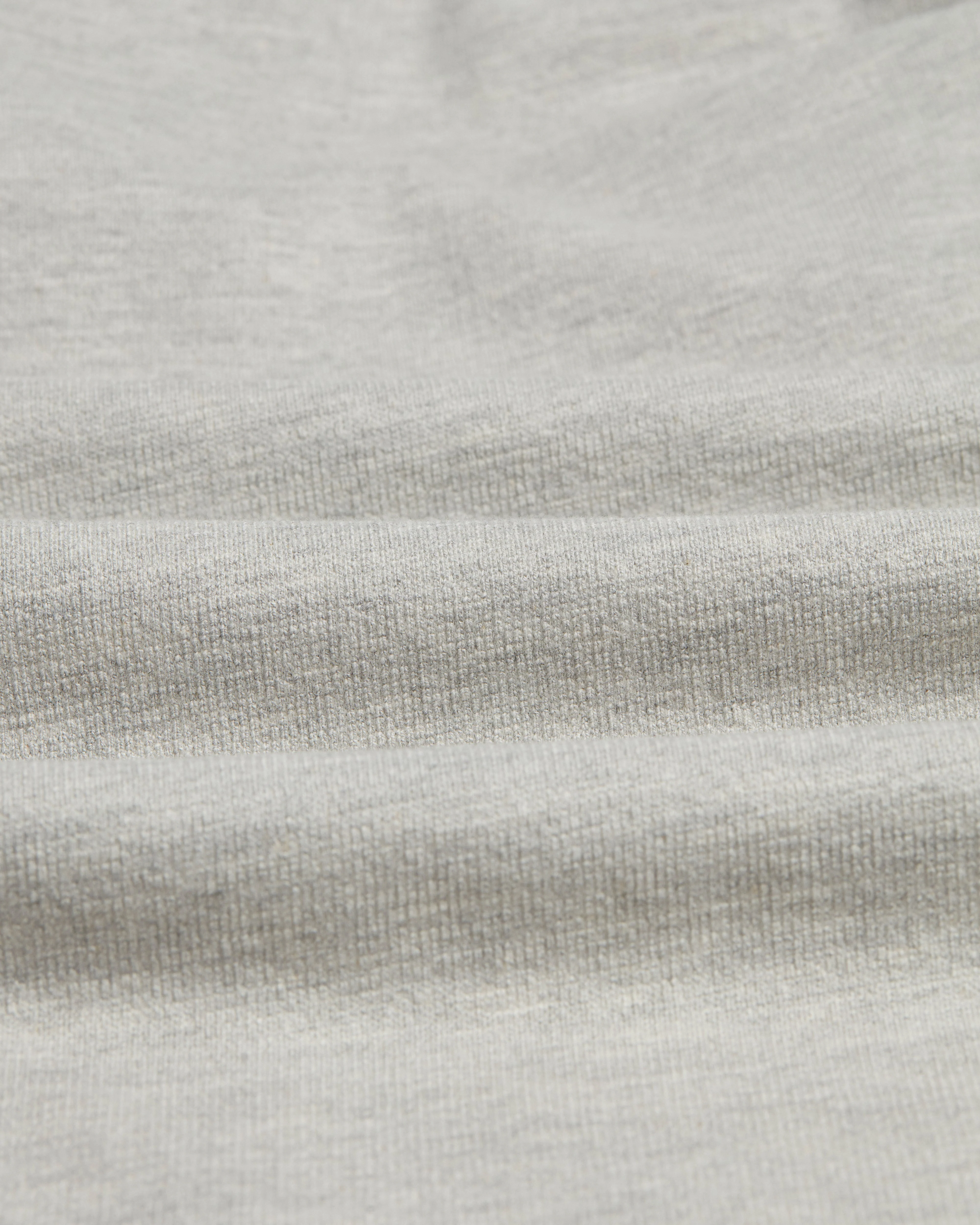 Dean - Grey Marl Textured Organic Cotton T-Shirt - Image 10