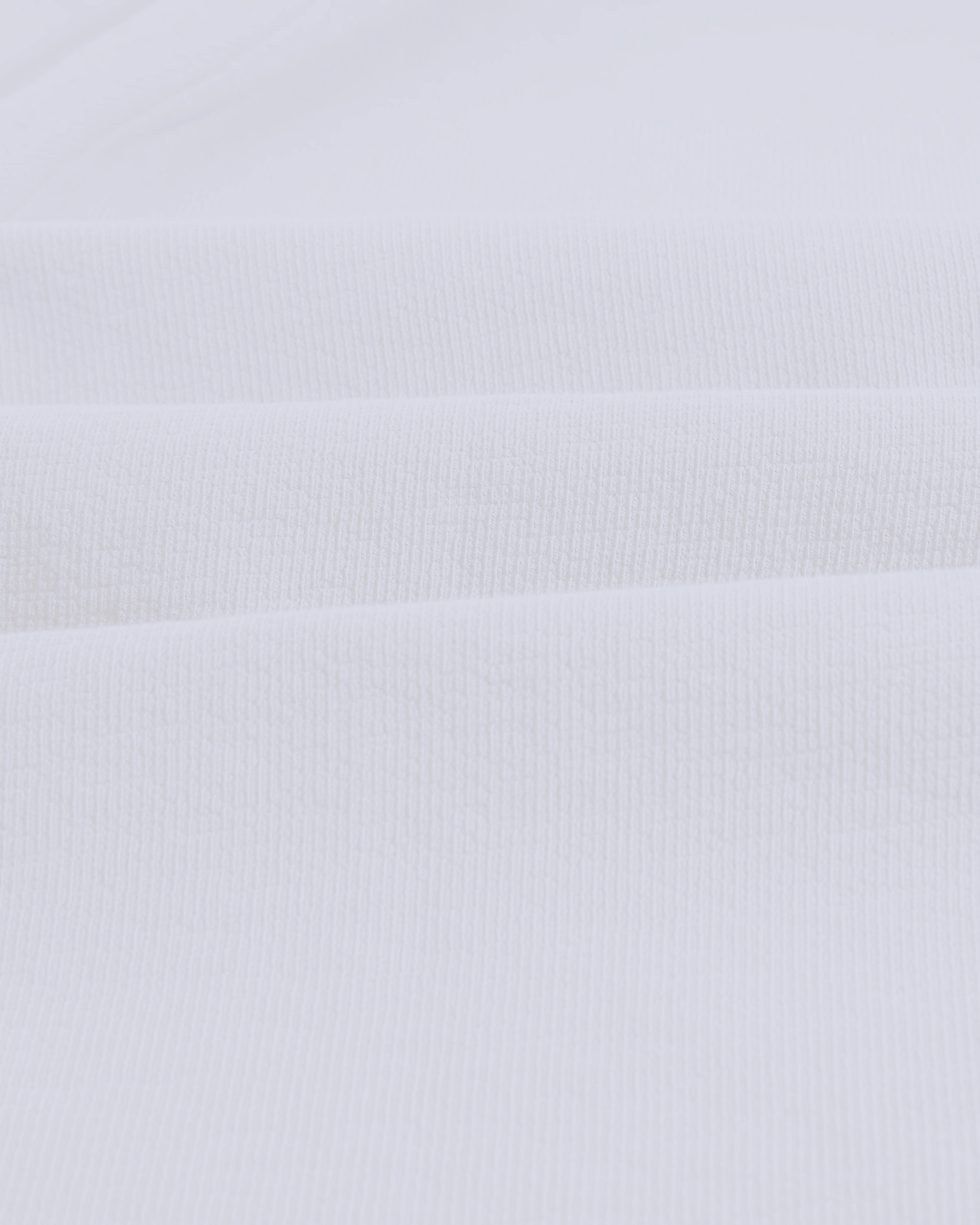 Dean - White Textured Organic Cotton T-Shirt - Image 9