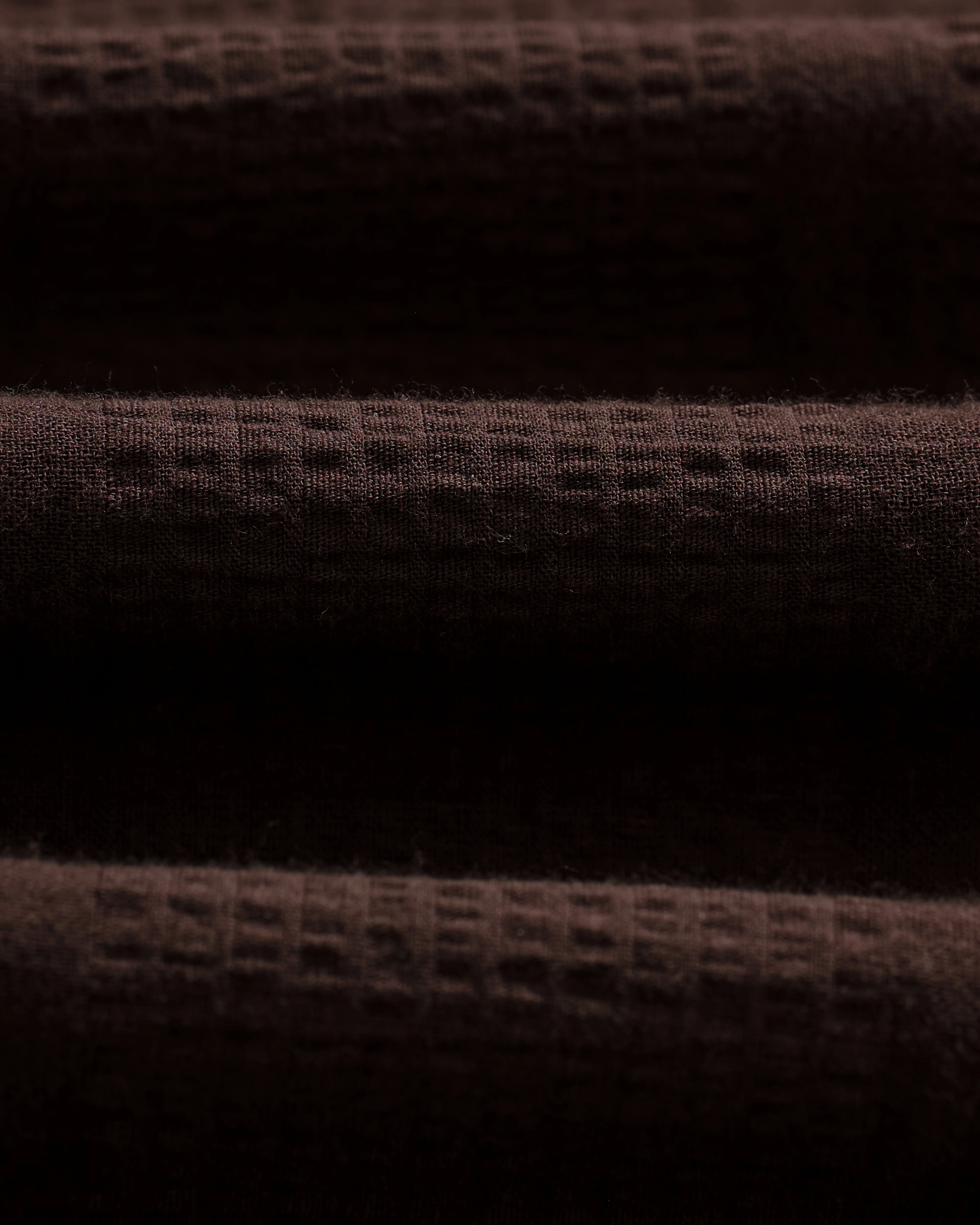 Didcot - Brown Double-Weave Seersucker Short-Sleeve Shirt - Image 9