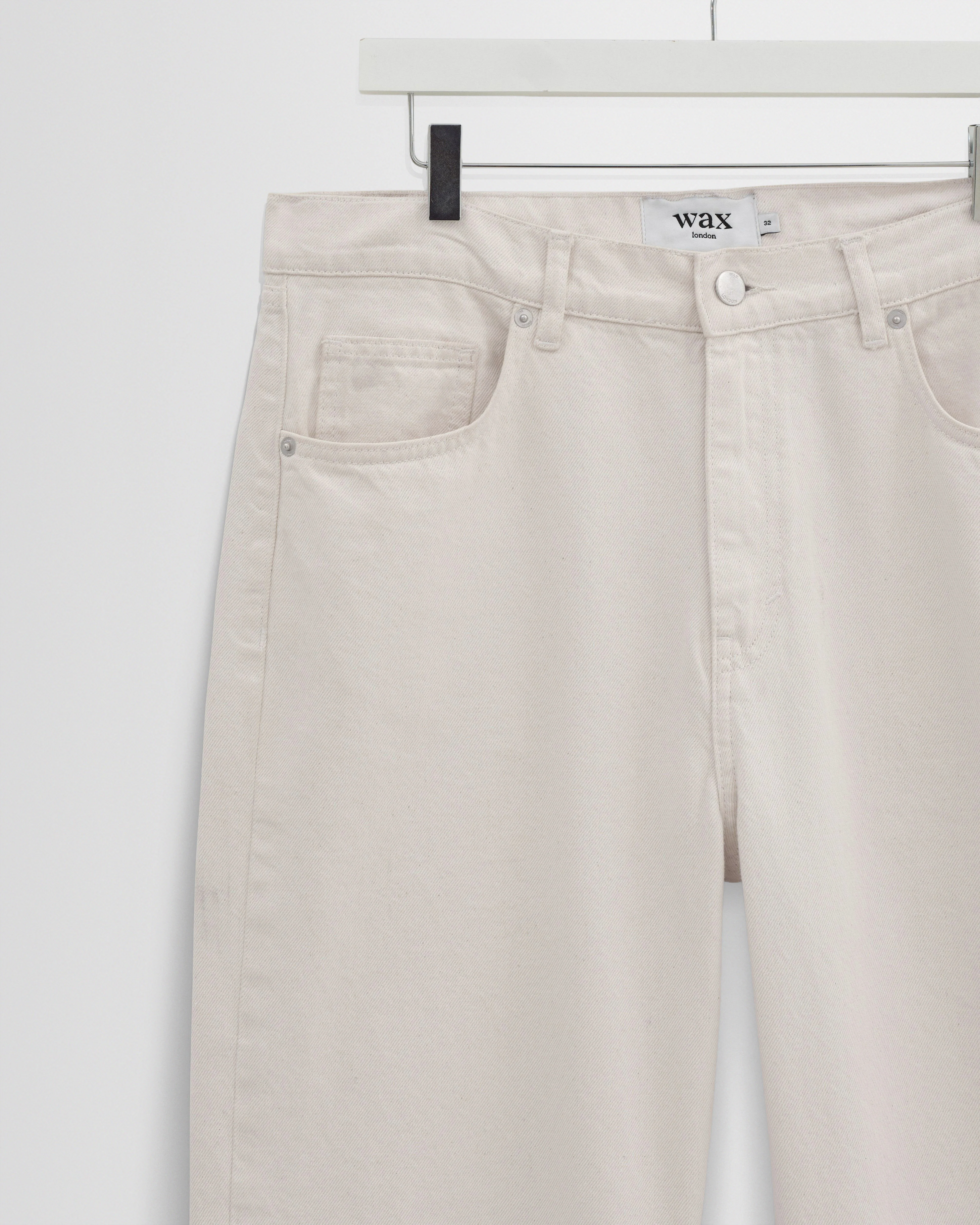 Felix - Ecru Loose Fit Denim Jeans - Image 7