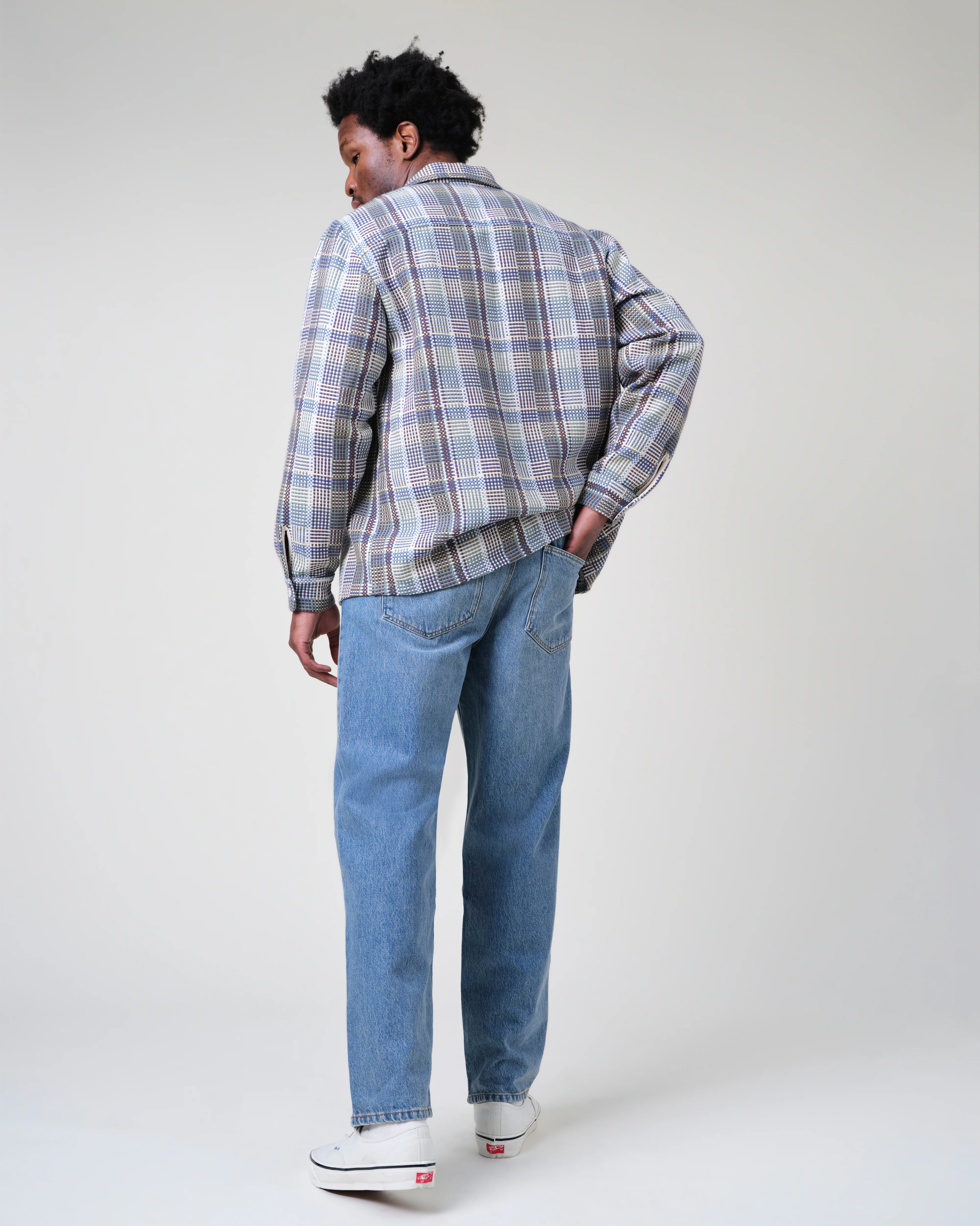 Felix - Vintage Antique Blue Loose Fit Denim Jeans - Image 4