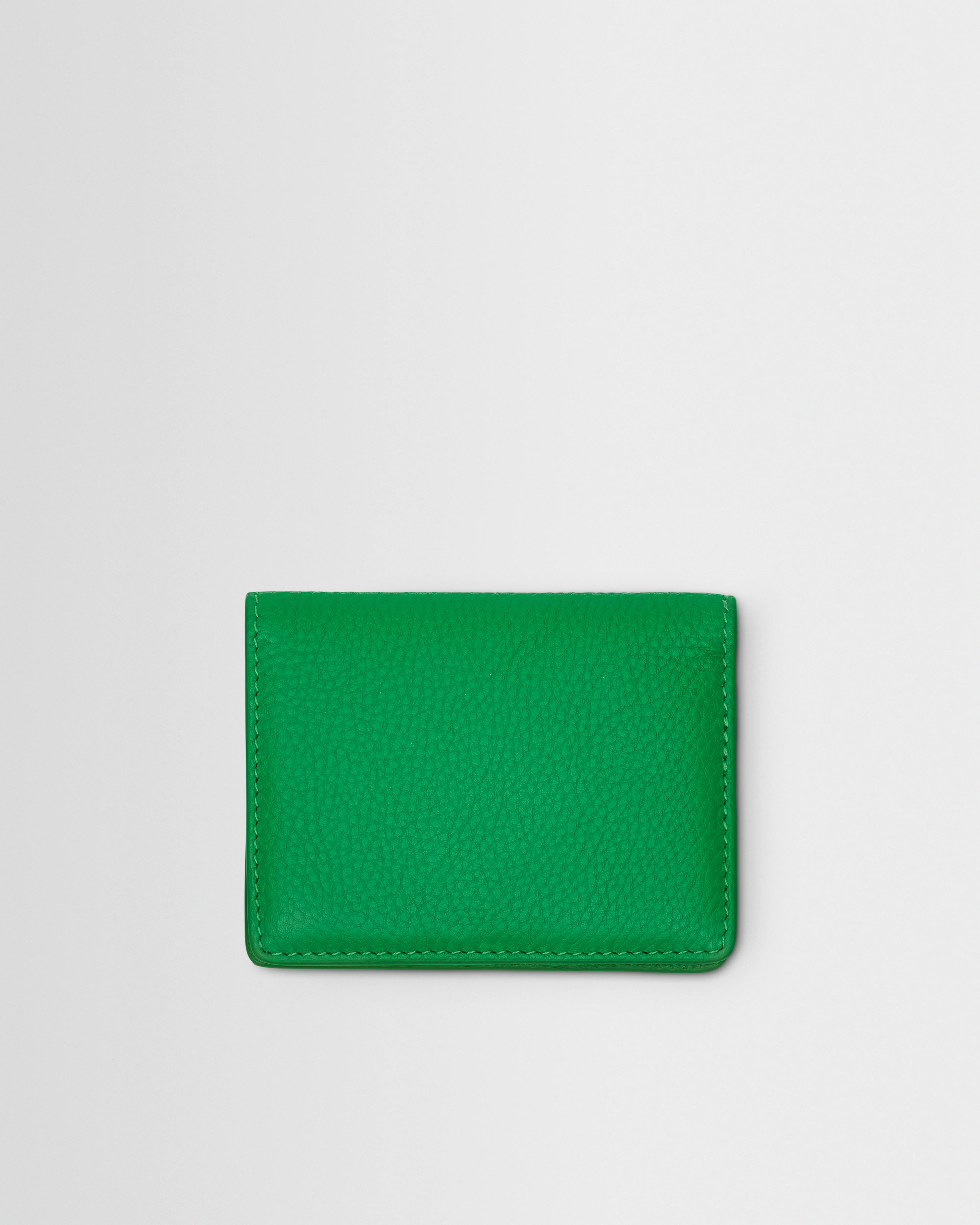 Forbe - Bright Green Grain Leather Cardholder - Image 4