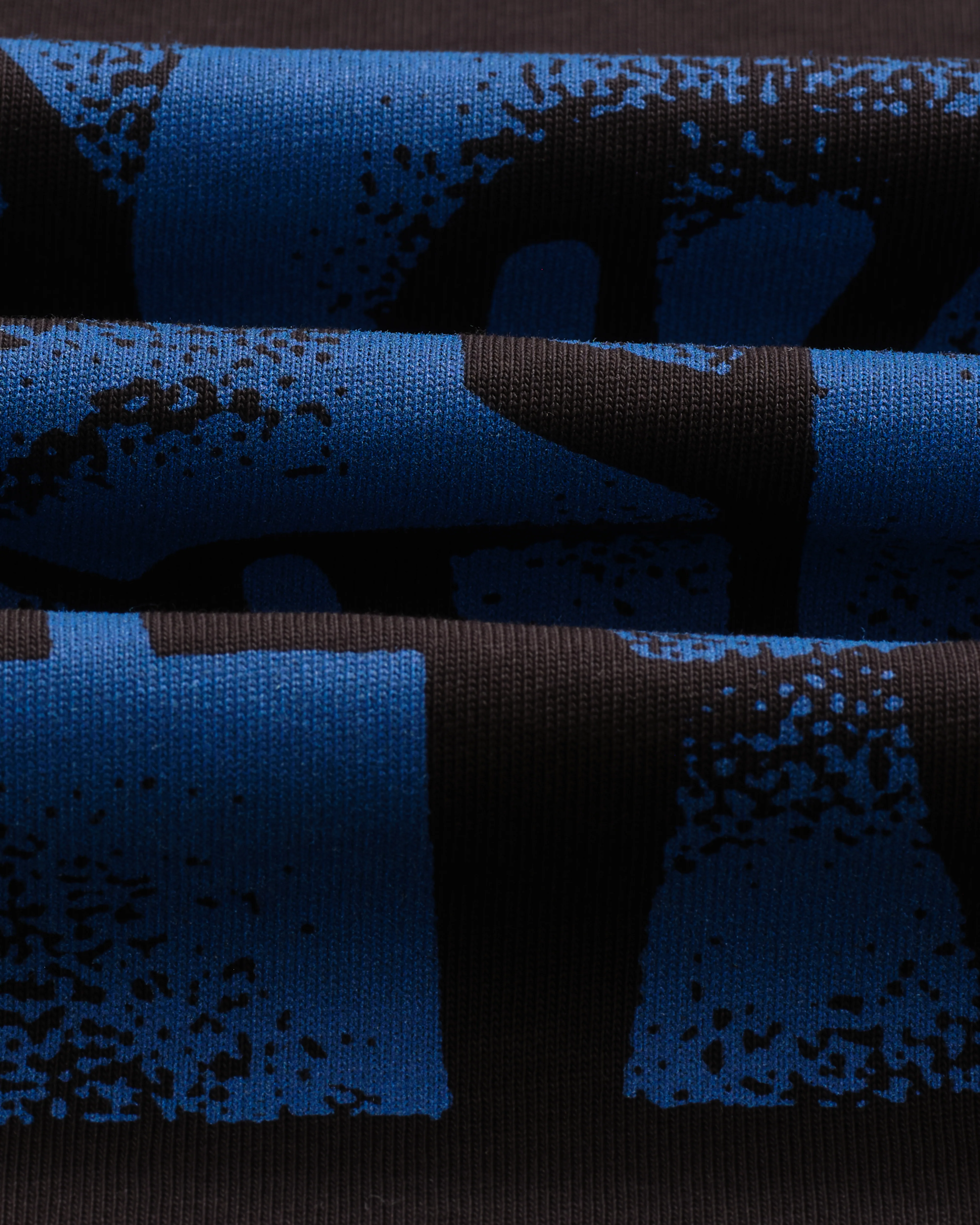 Hayden - Black And Blue 90s Doodle Graphic Cotton T-Shirt - Image 9