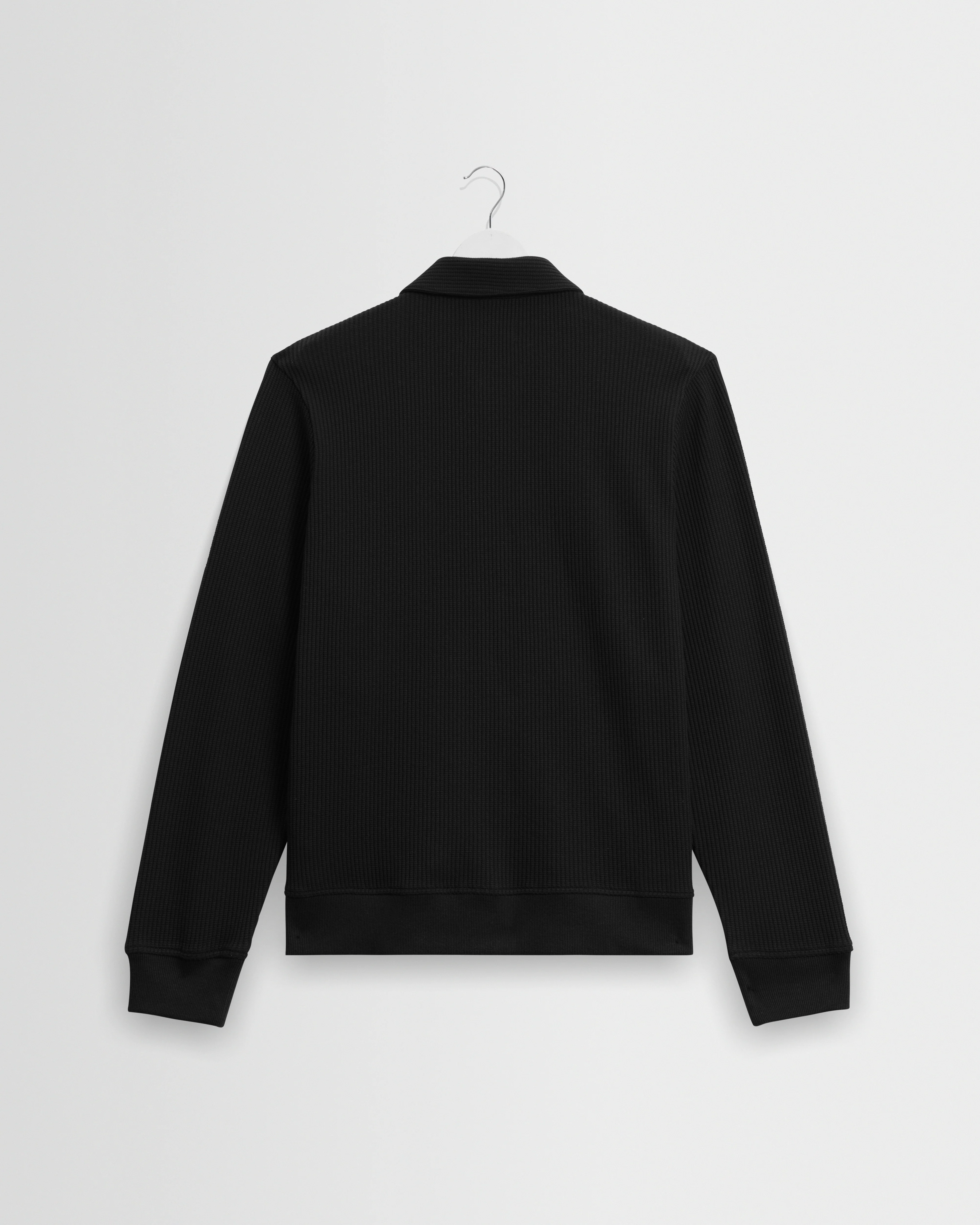 Hays - Black Structured Waffle Overshirt - Image 8