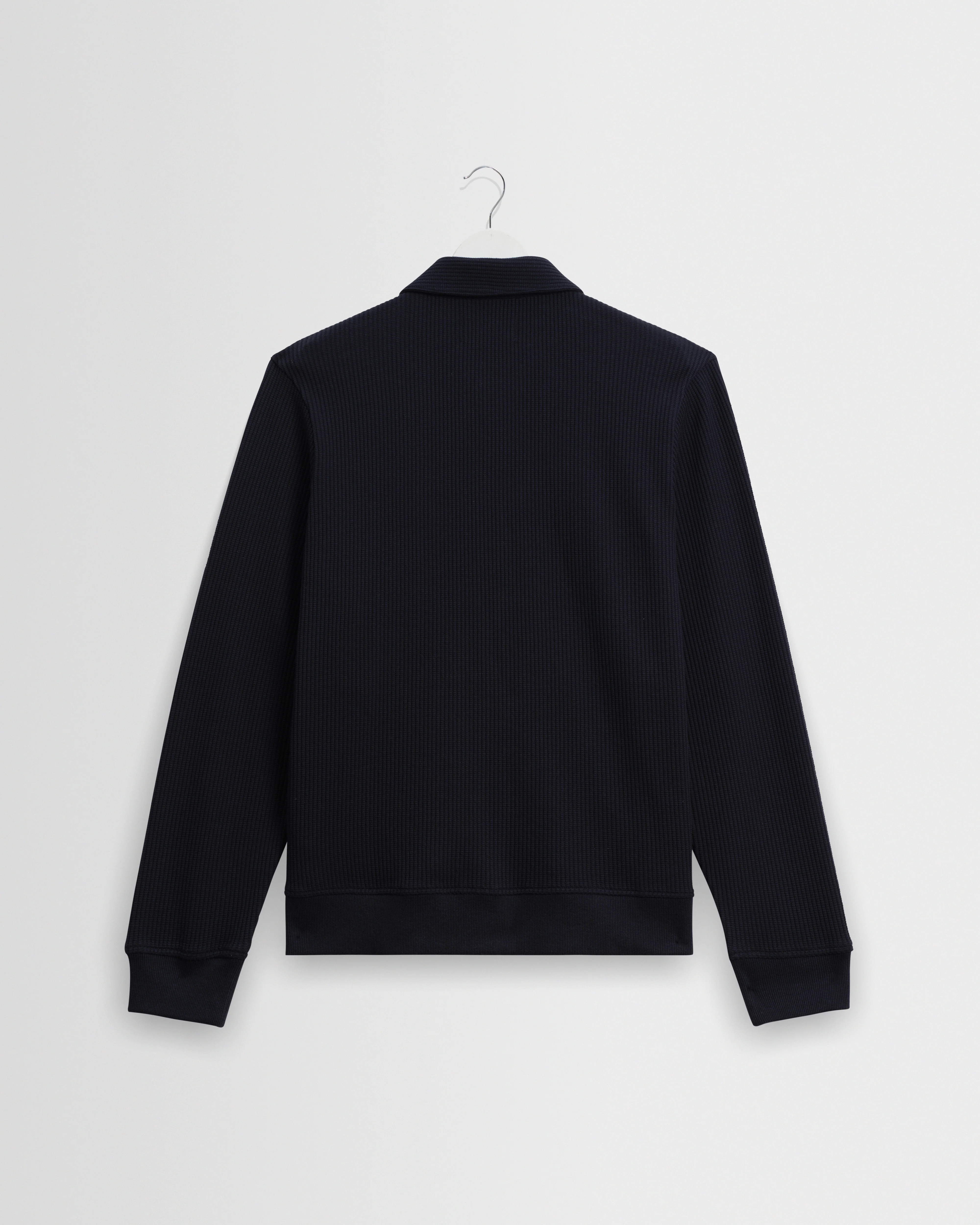 Hays - Navy Structured Waffle Overshirt - Image 8