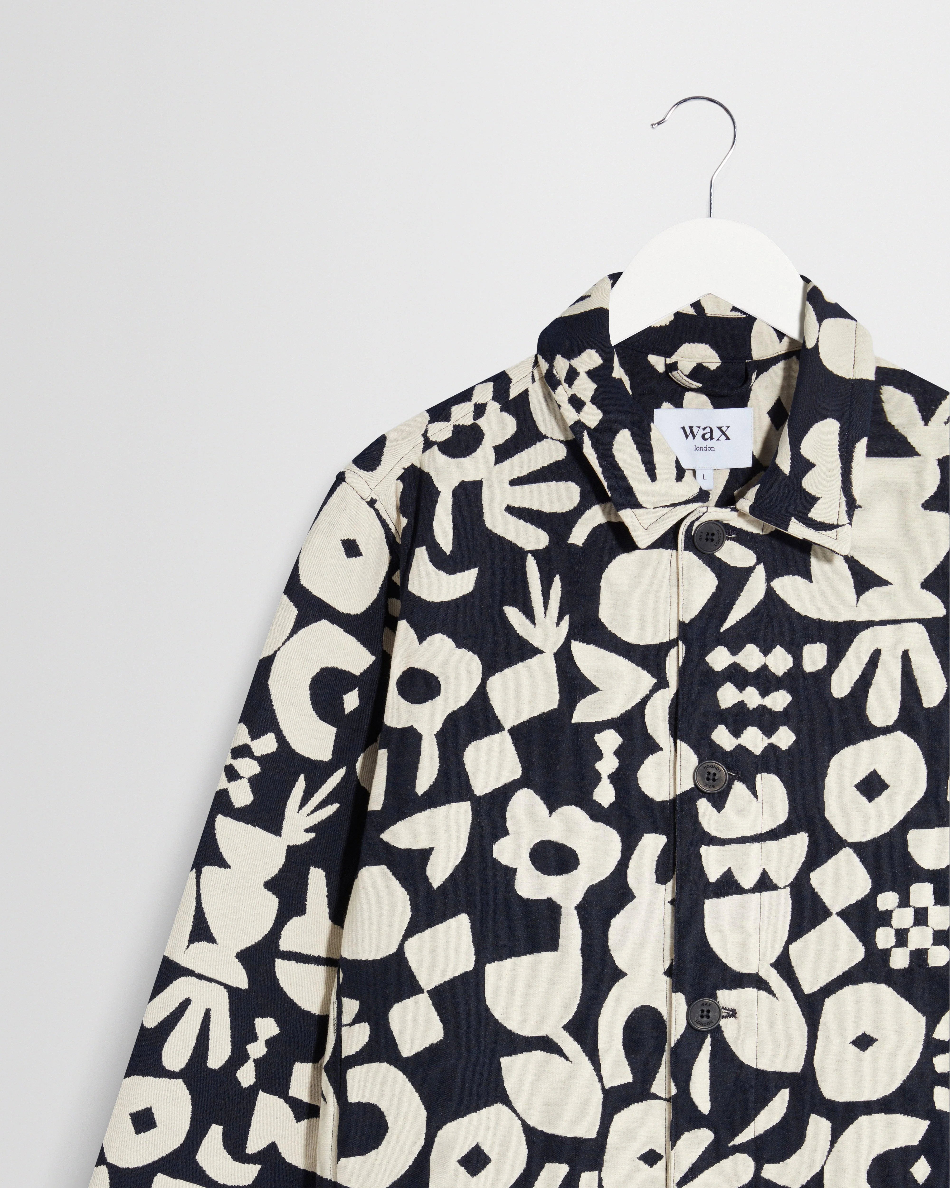 Iggy - Navy And Ecru Spin Jacquard Jacket - Image 8