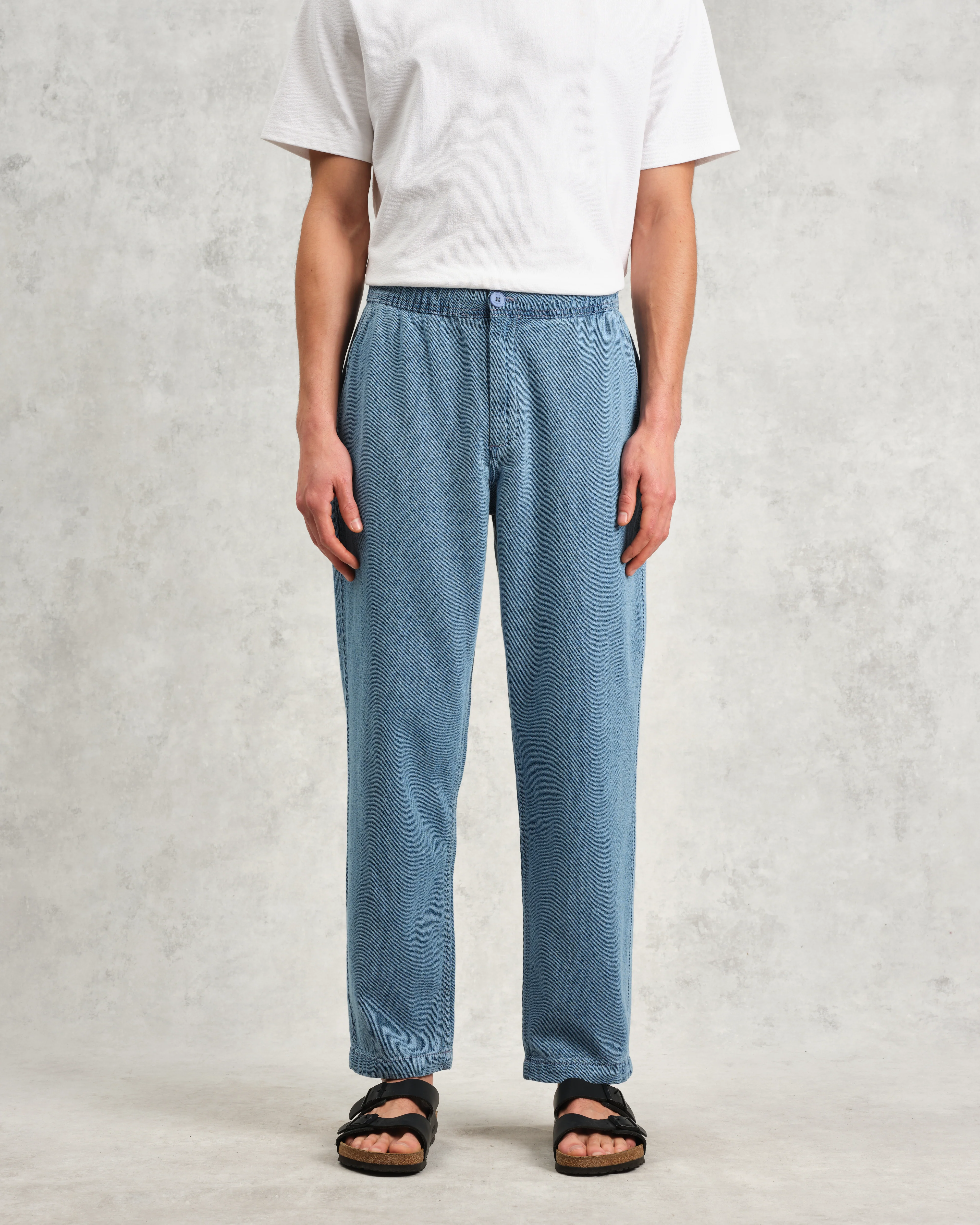 Kurt - Indigo Organic Cotton Trousers - Image 3
