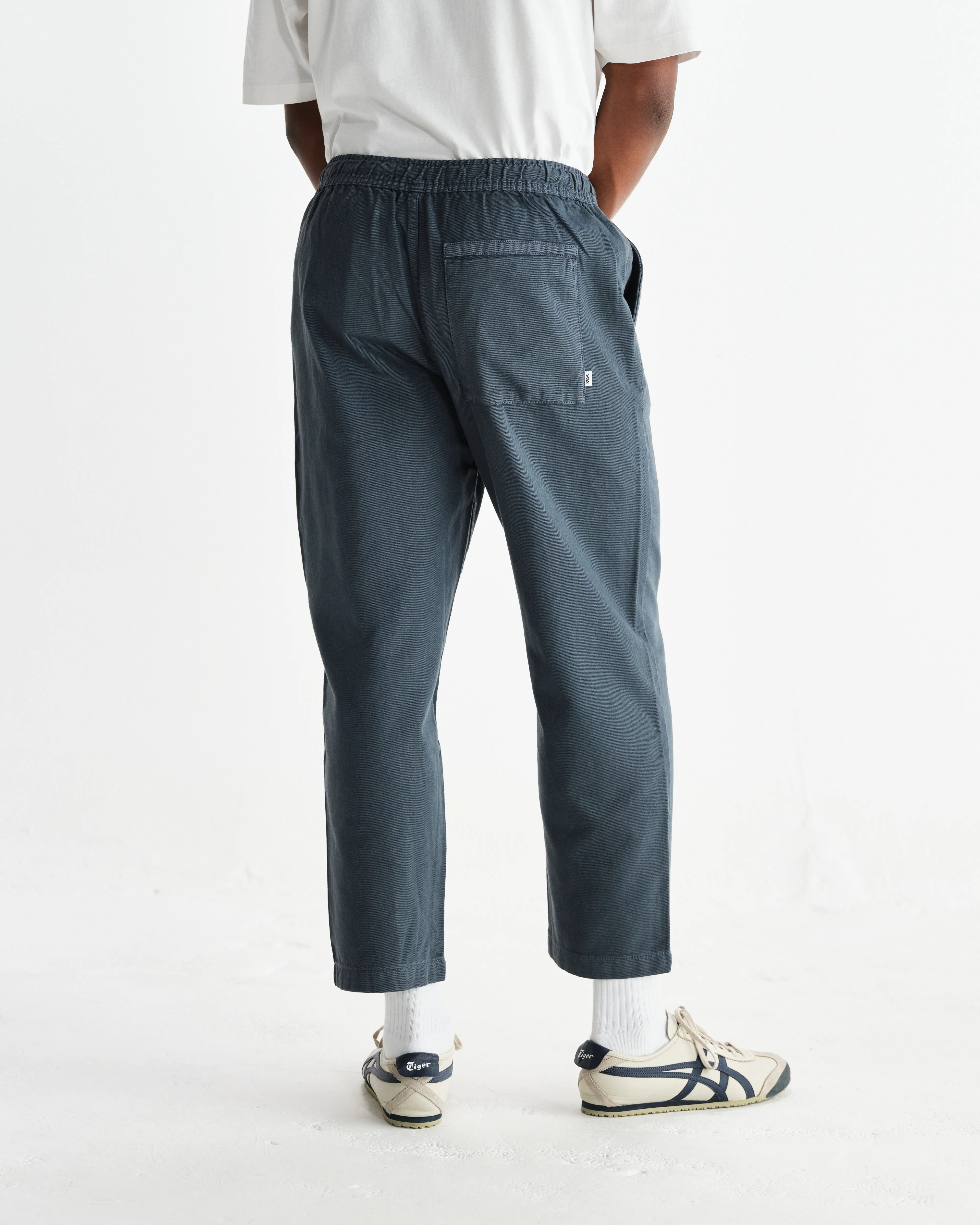 Kurt - Petrol Blue Organic Cotton Trousers - Image 5