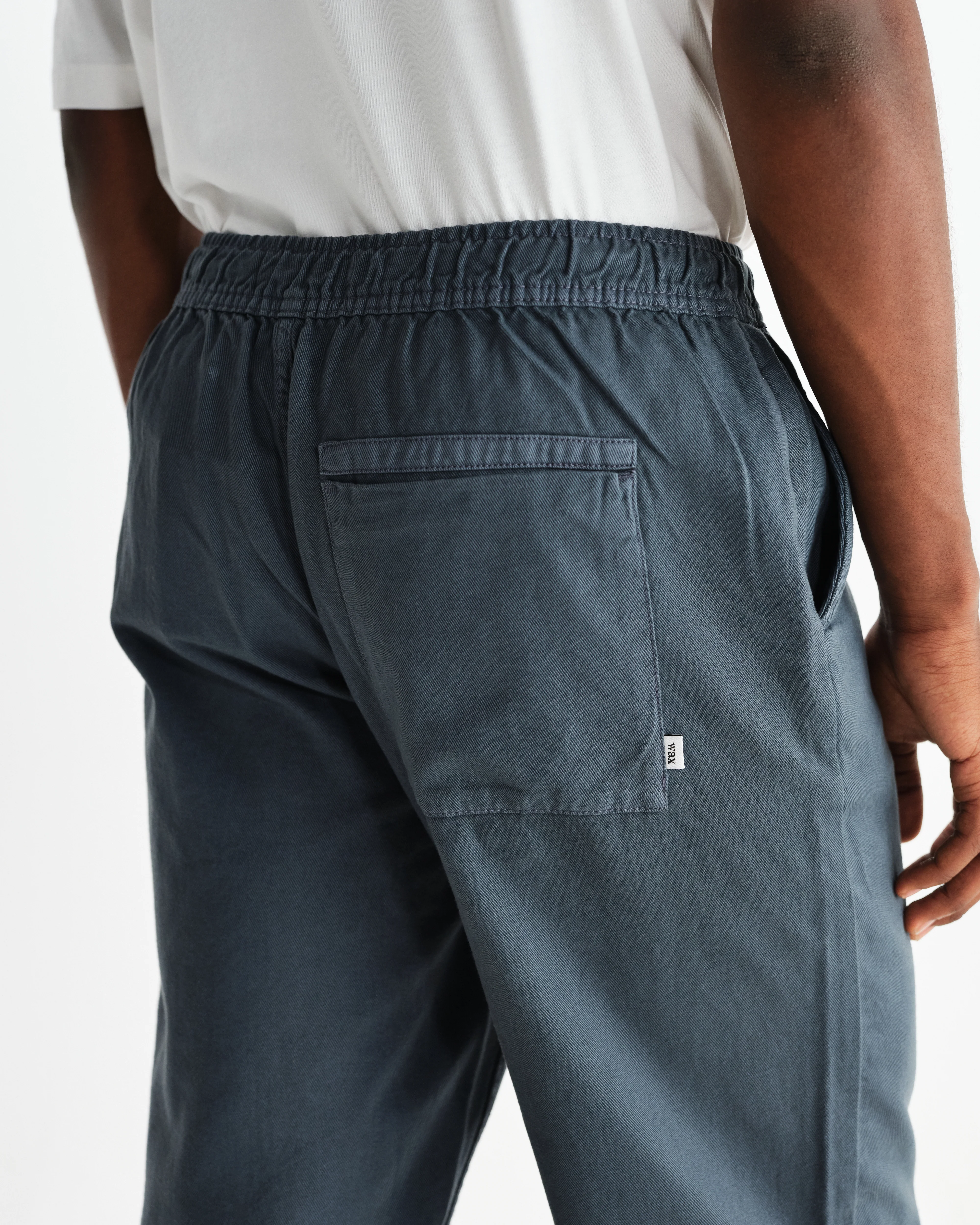Kurt - Petrol Blue Organic Cotton Trousers - Image 6