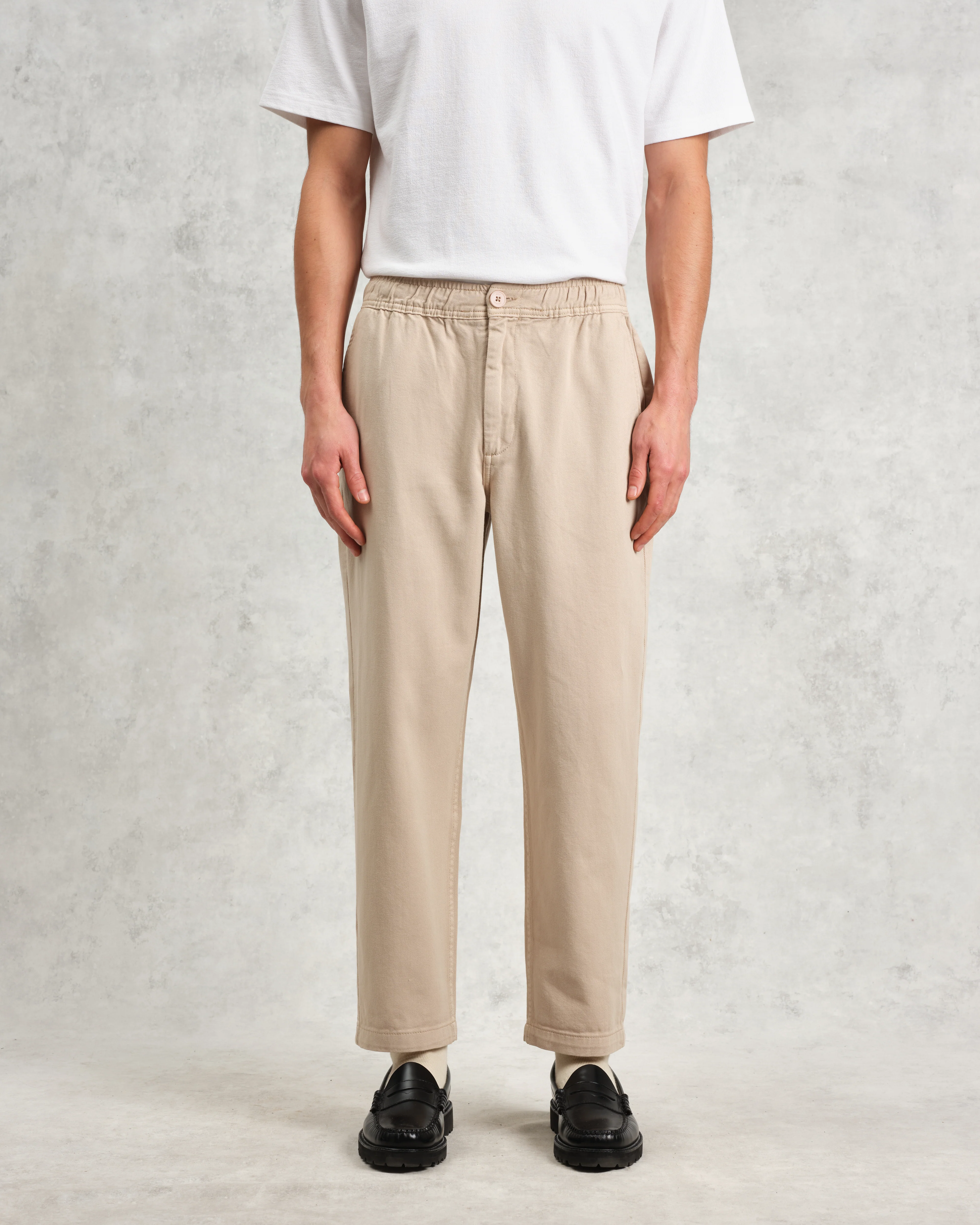 Kurt - Stone Organic Cotton Trousers - Image 4