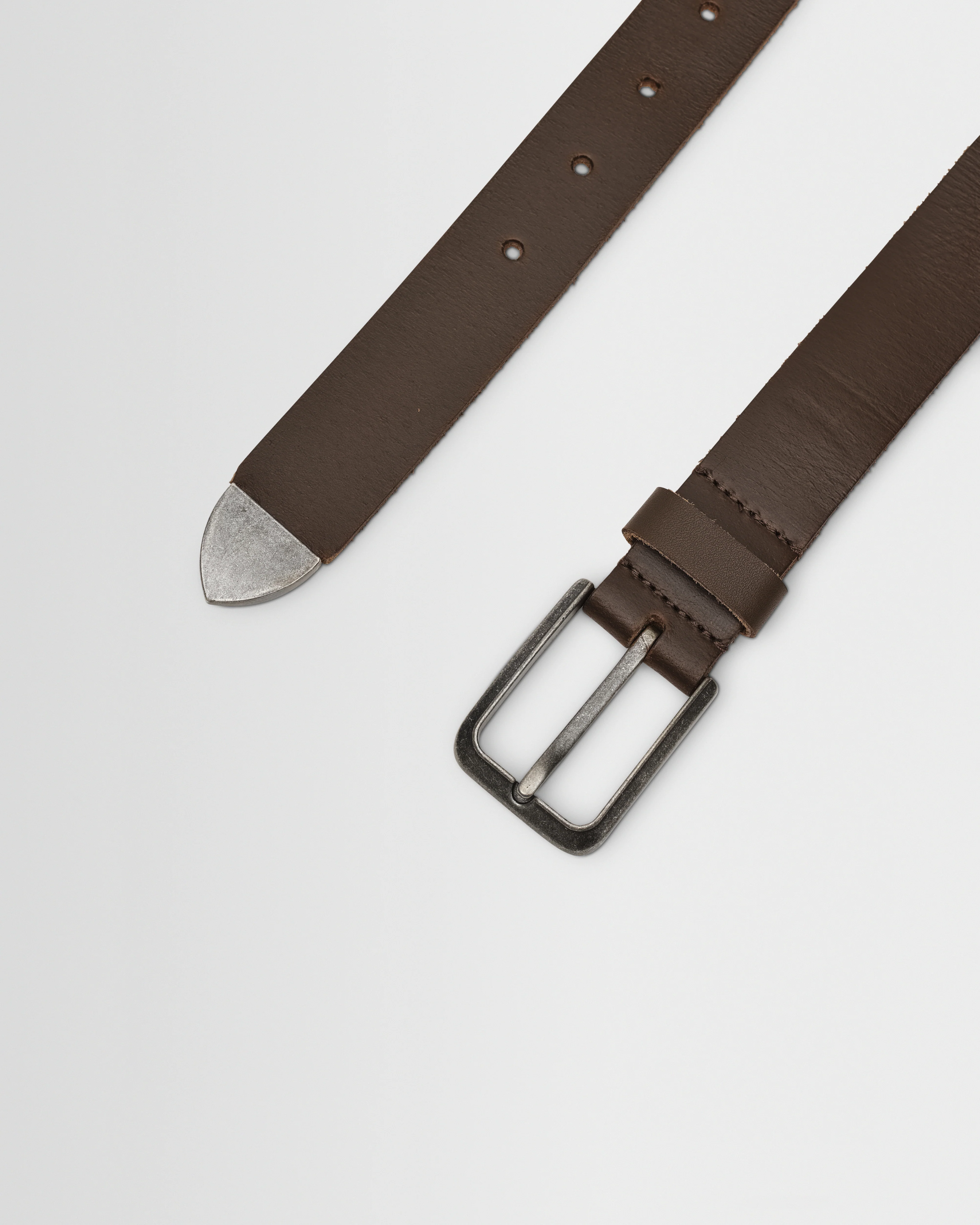 Lambeth - Brown Plaited Leather Belt - Image 5