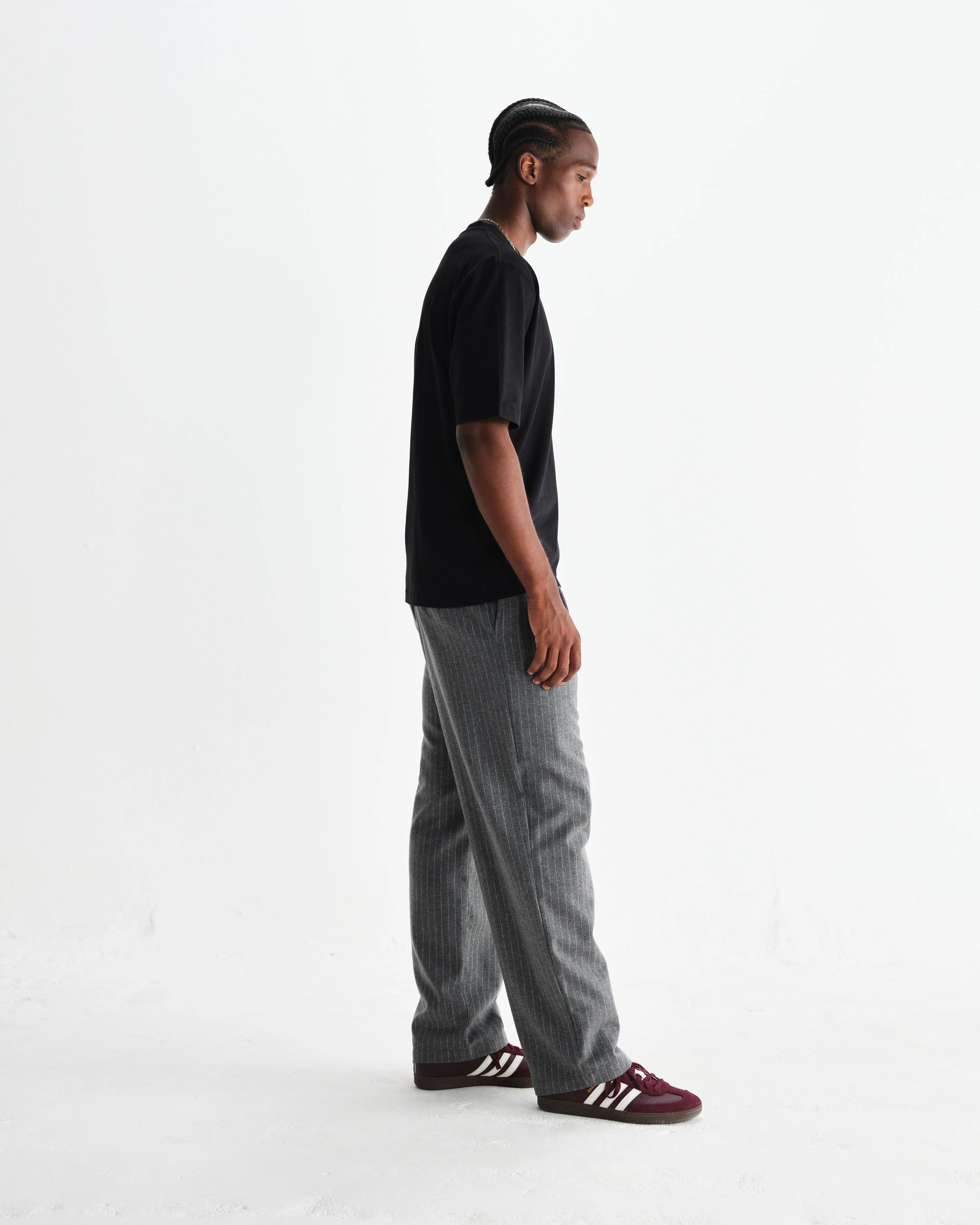 Milton - Black Organic Compact Cotton T-Shirt - Image 5