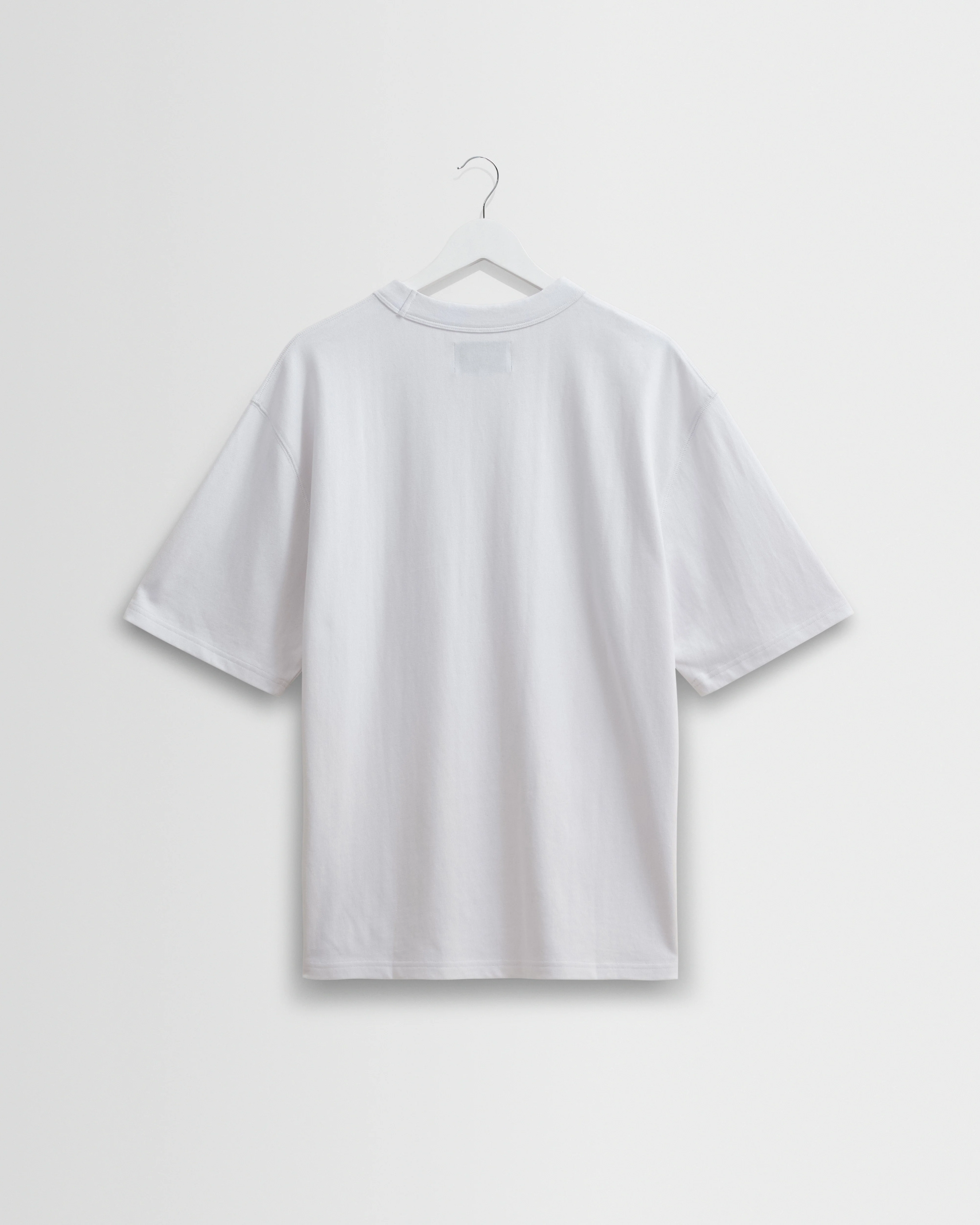 Milton - White Organic Compact Cotton T-Shirt - Image 8
