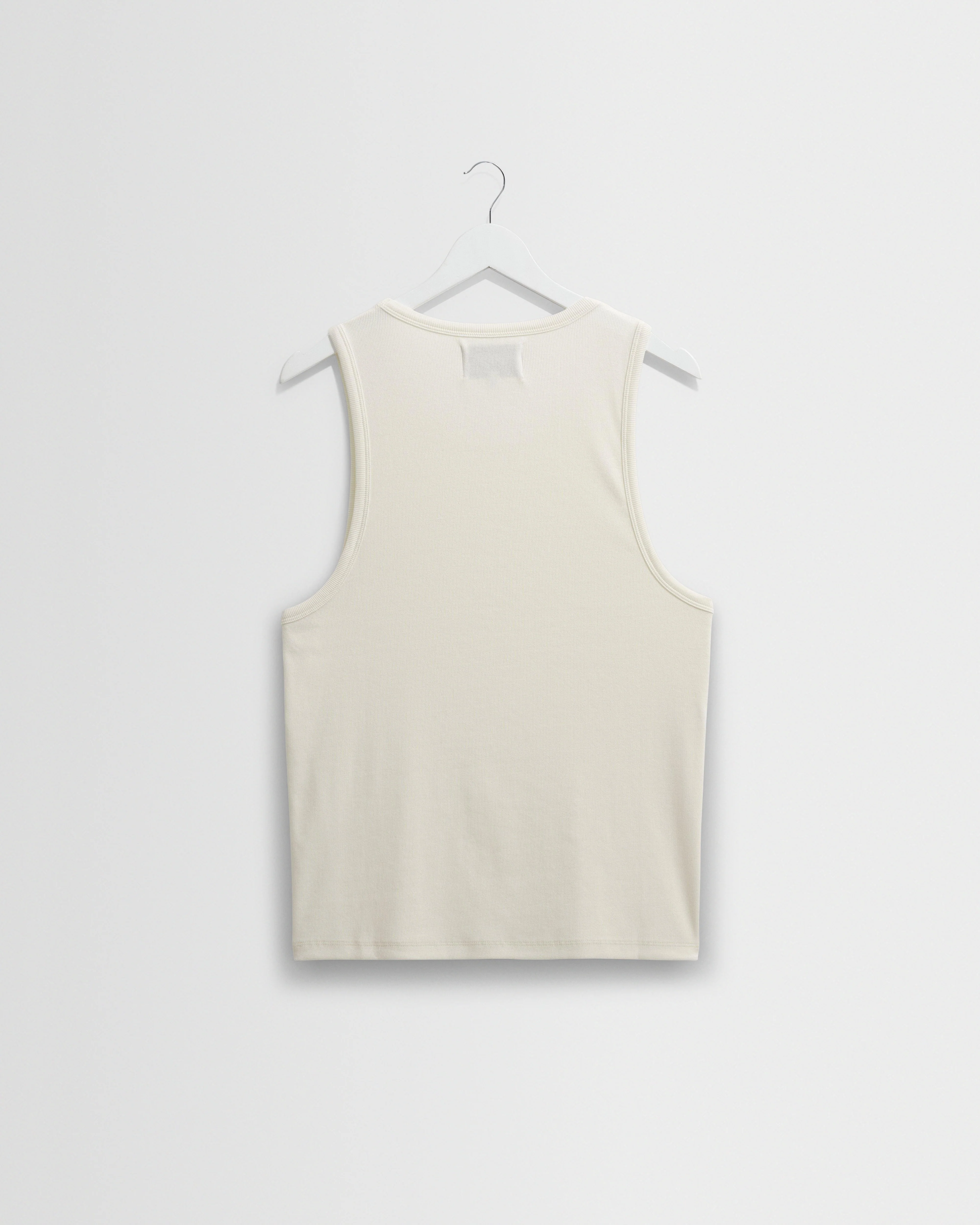 Montague - Ecru Ribbed Organic Cotton Vest - Image 10