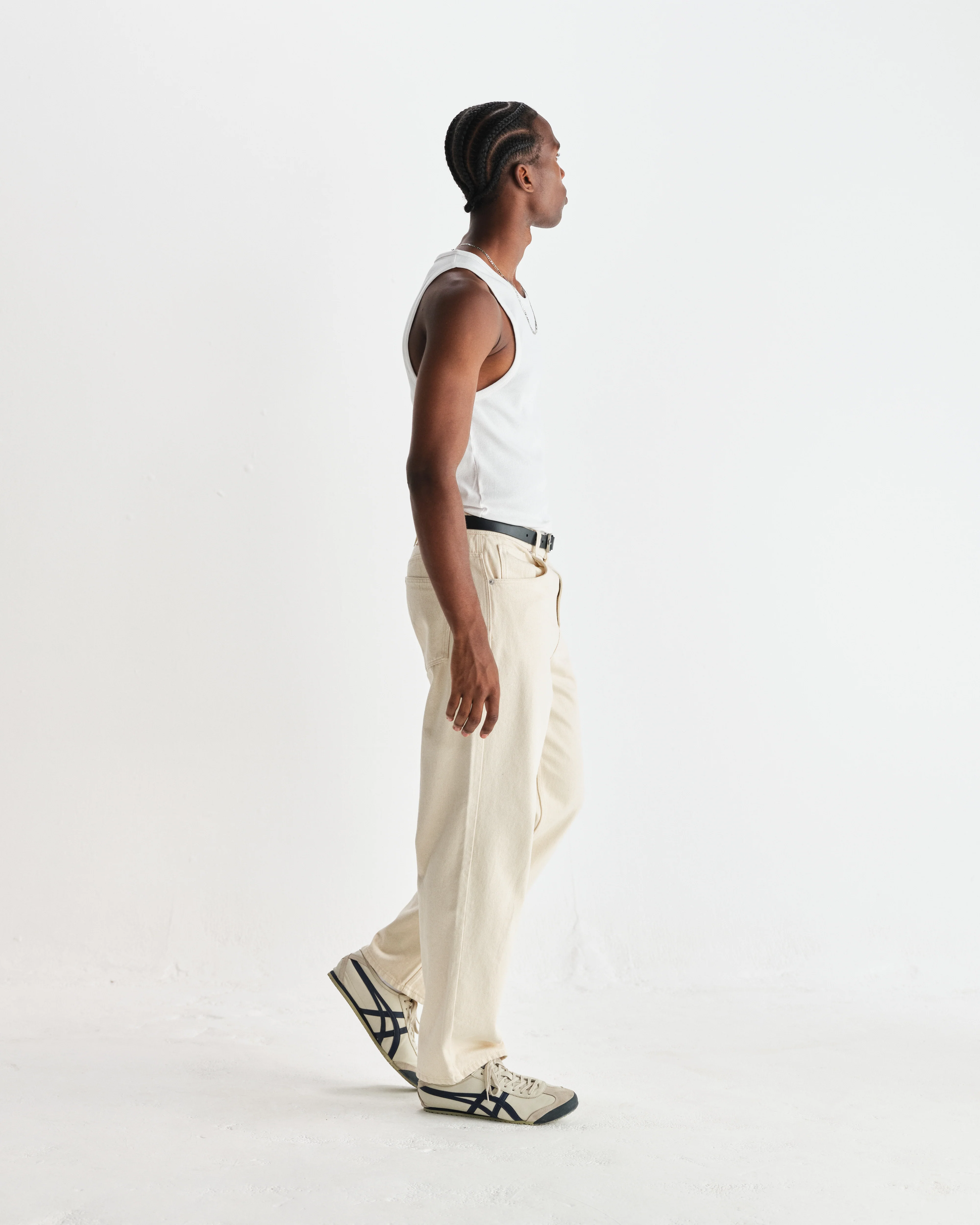 Montague - White Ribbed Organic Cotton Vest - Image 5