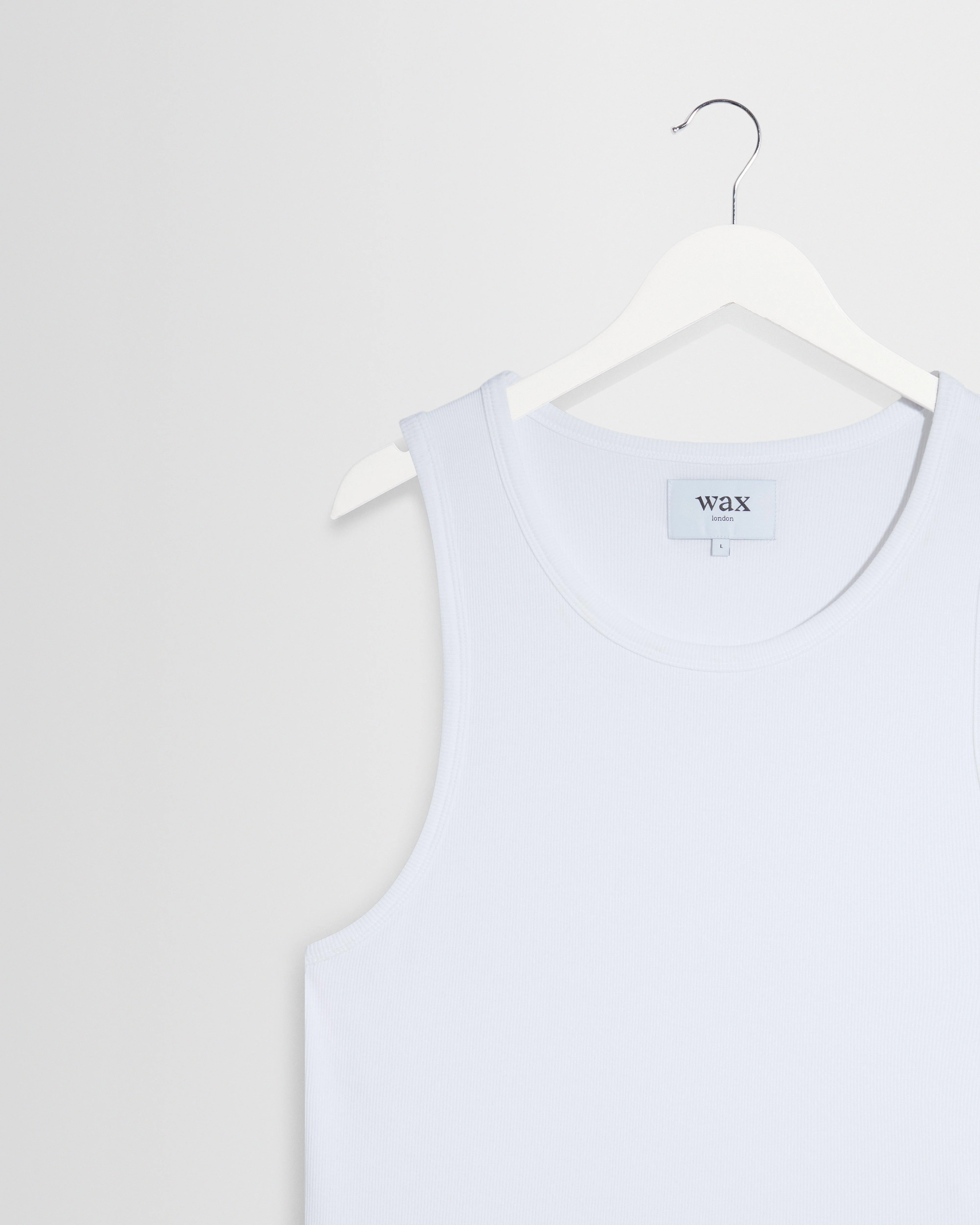 Montague - White Ribbed Organic Cotton Vest - Image 7
