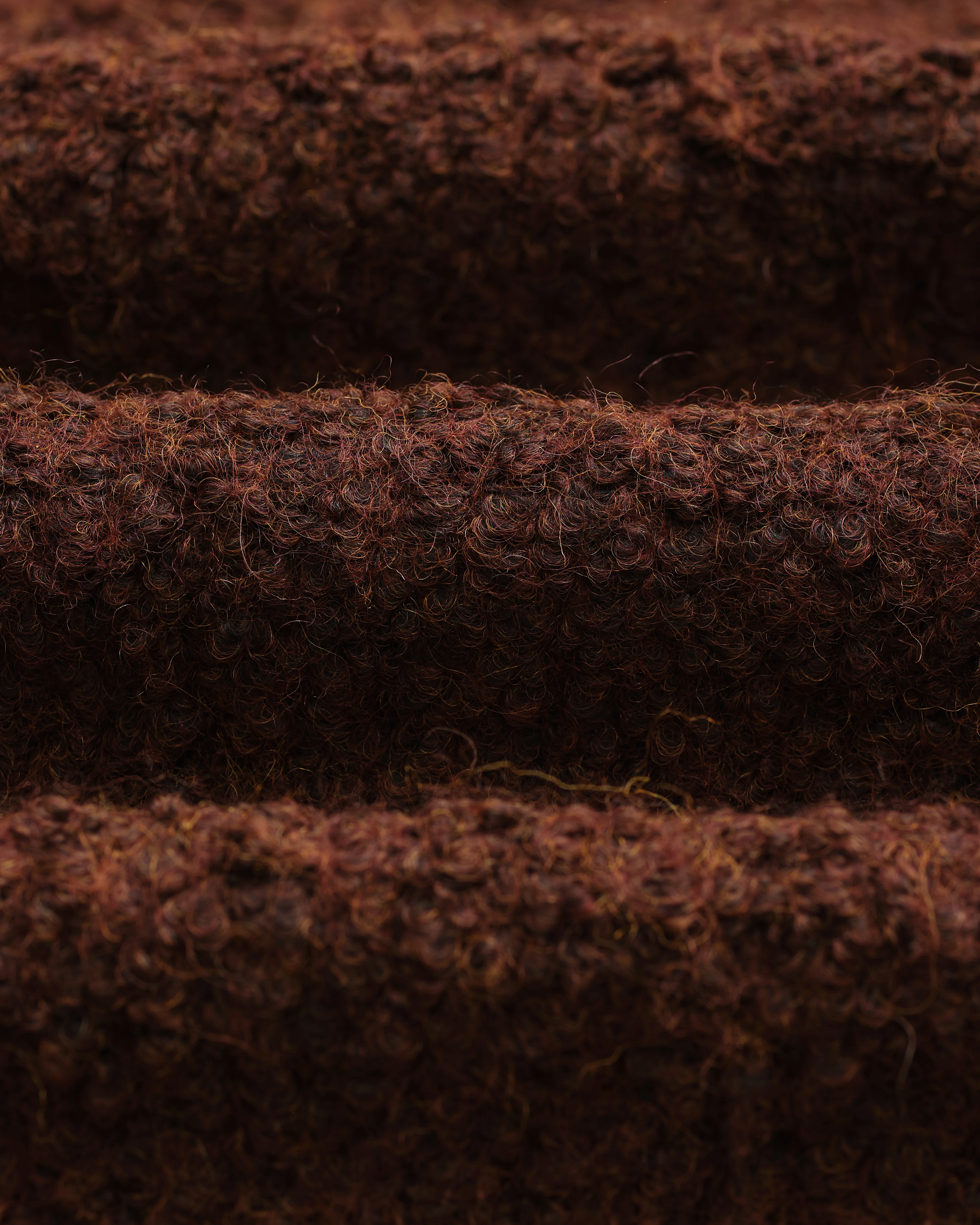 Mount - Brown Reversible Boucle Wool Overshirt - Image 14