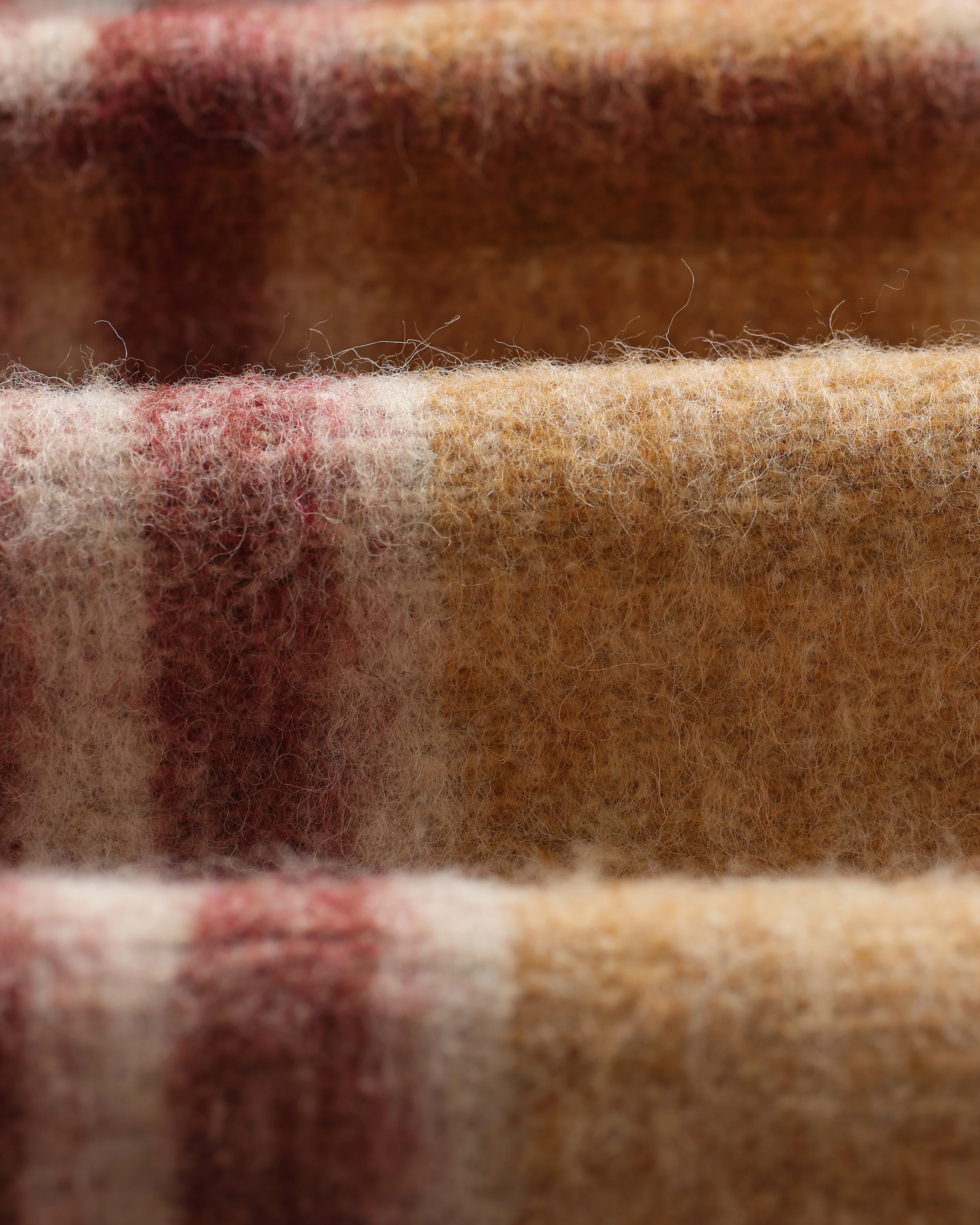 Nolan - Natural And Multicolour Check Wool Overshirt - Image 9