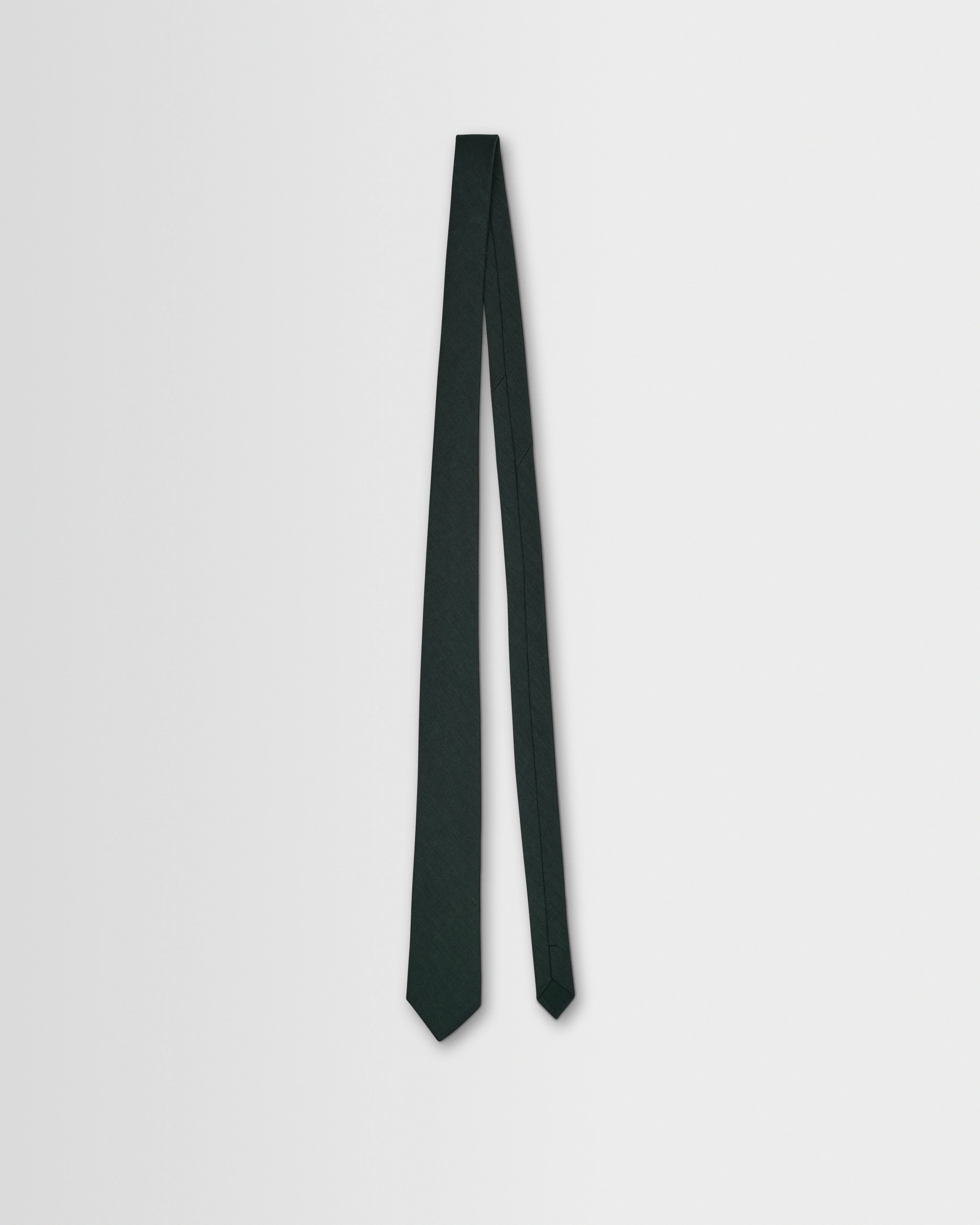 Pavillion - Dark Green Linen Tie - Image 4