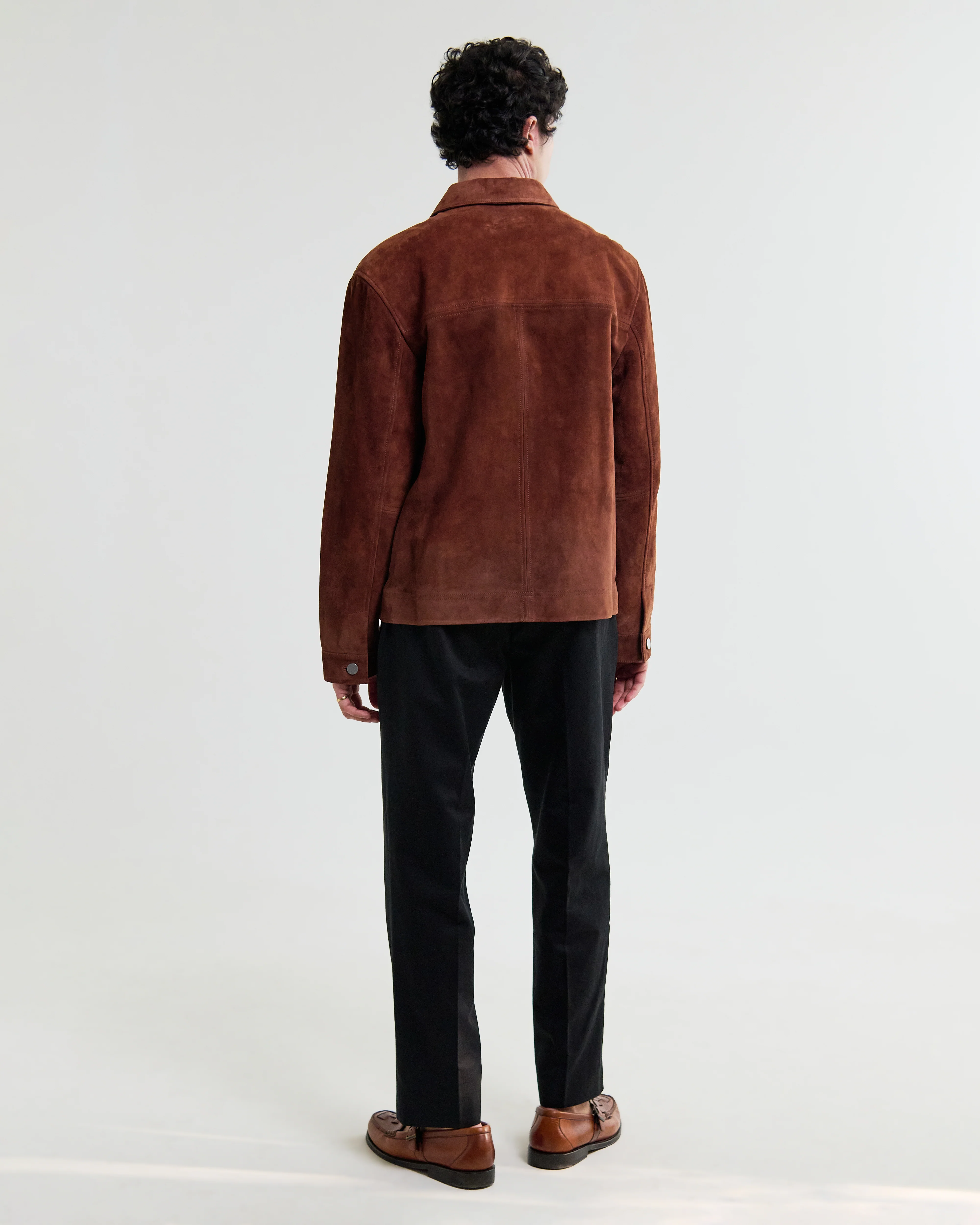 Robin - Brown Suede Chore Jacket - Image 7