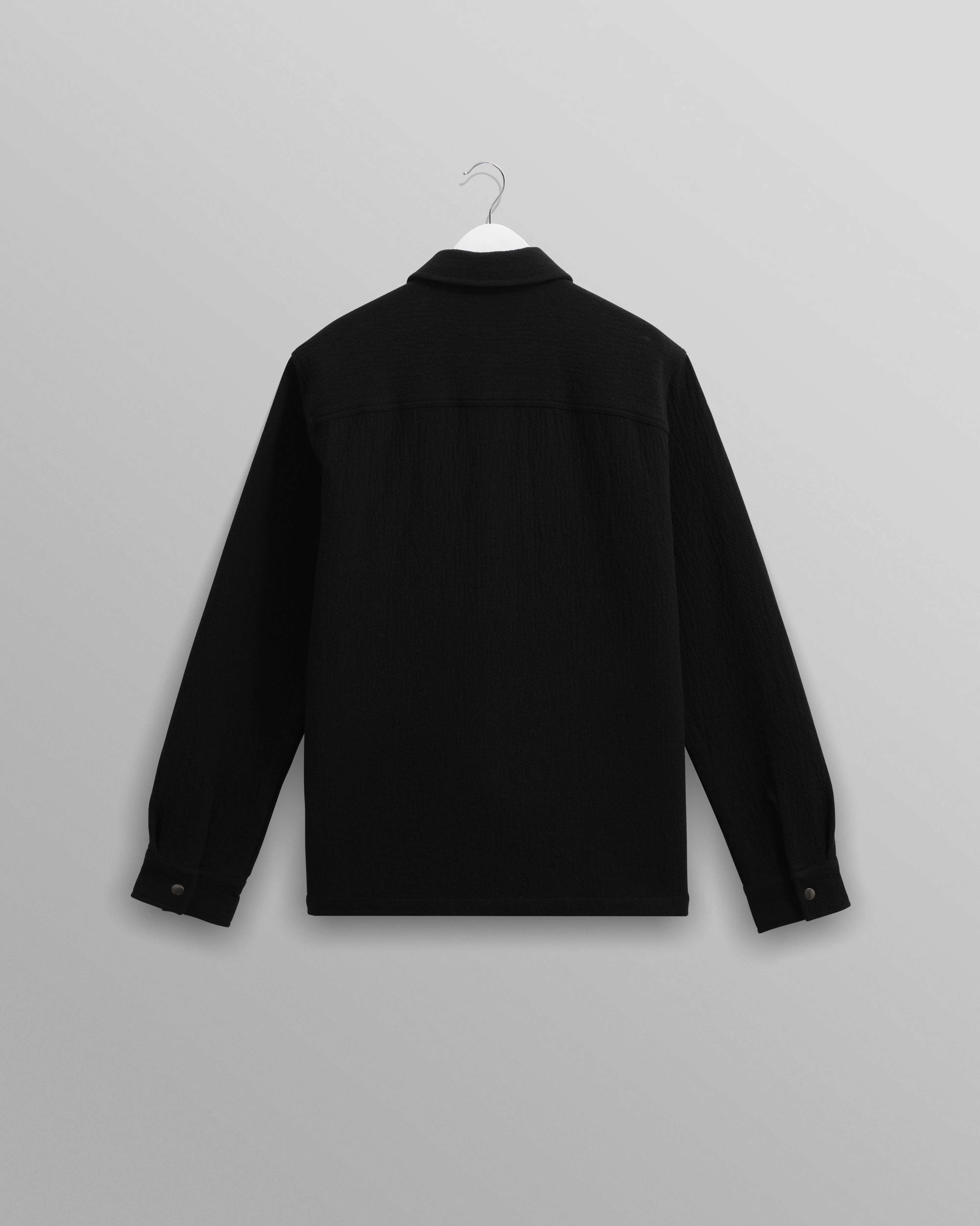 Romer - Black Heavy Crinkle Cotton Overshirt - Image 8