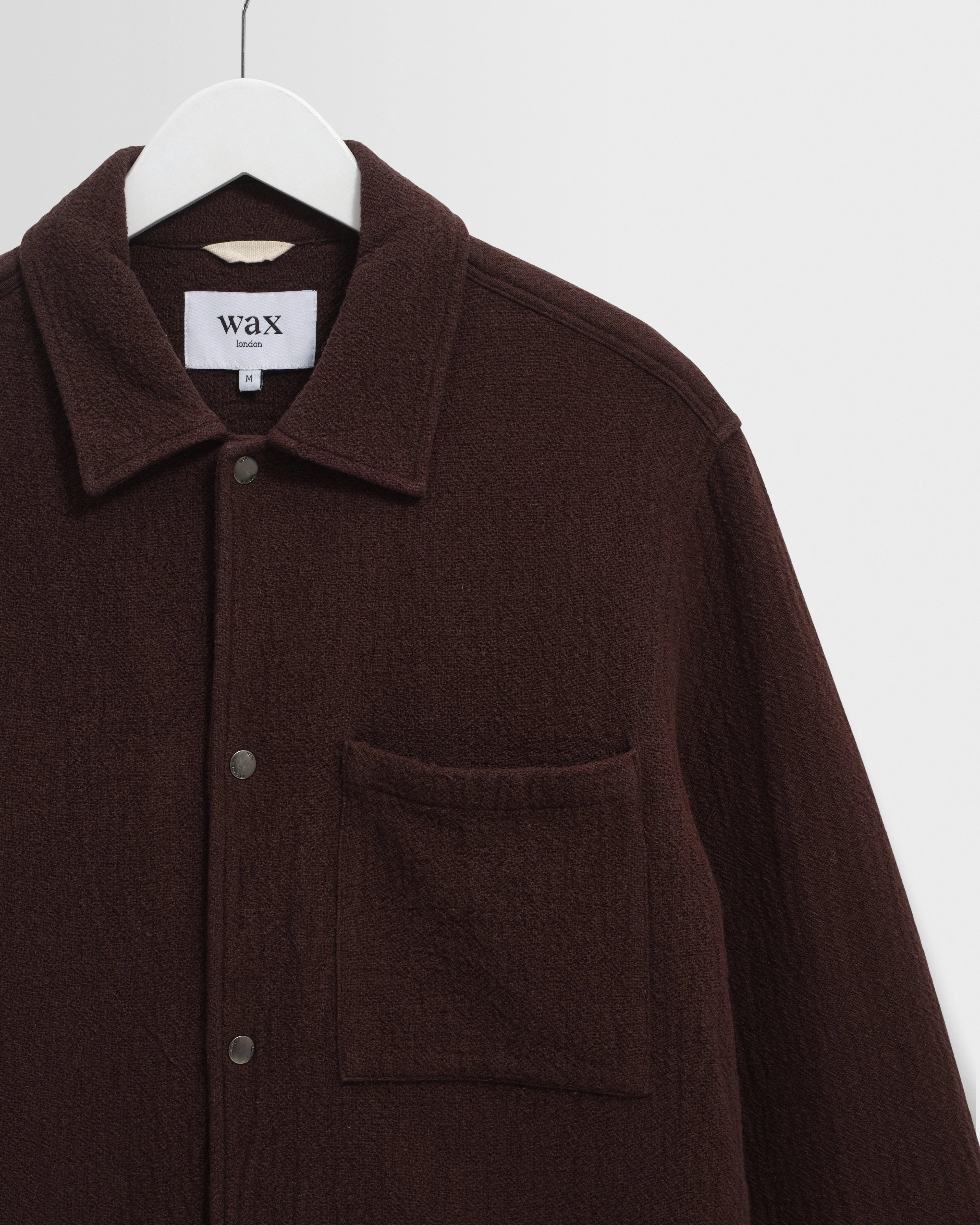 Romer - Dark Brown Heavy Crinkle Cotton Overshirt - Image 7