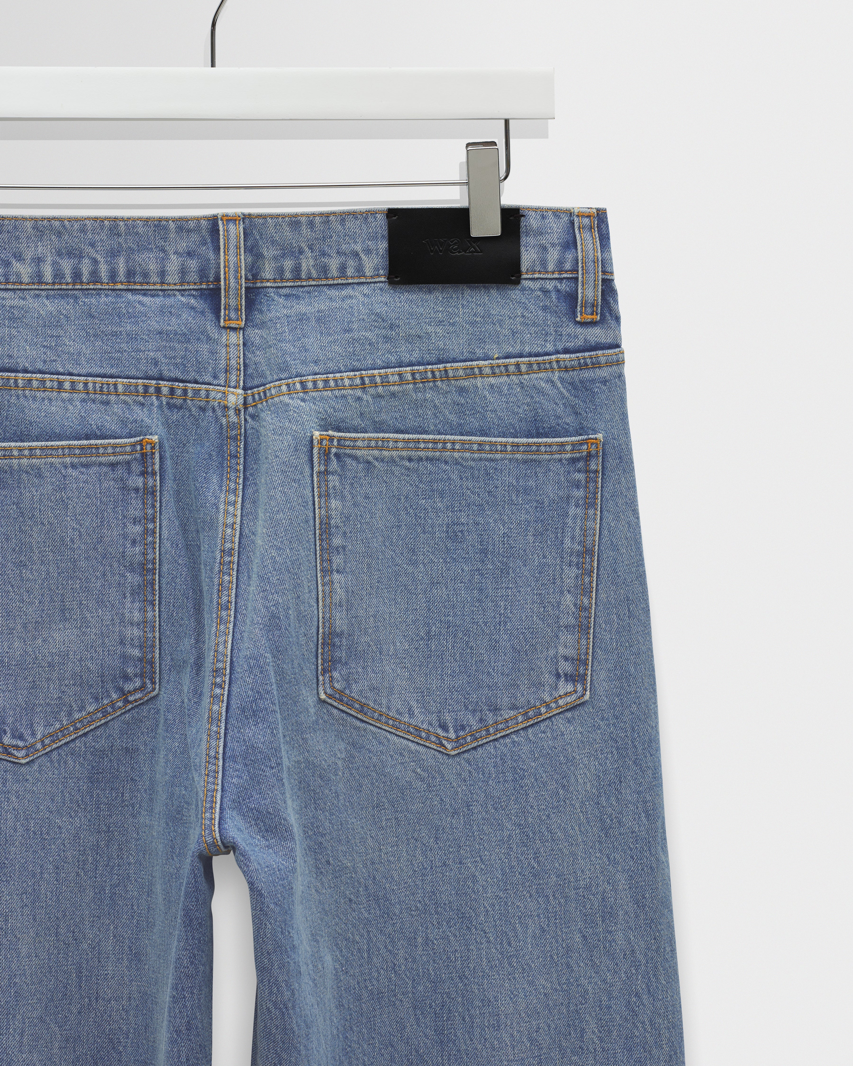 Russell - Blue Wash Selvedge Straight Fit Denim Jeans - Image 10