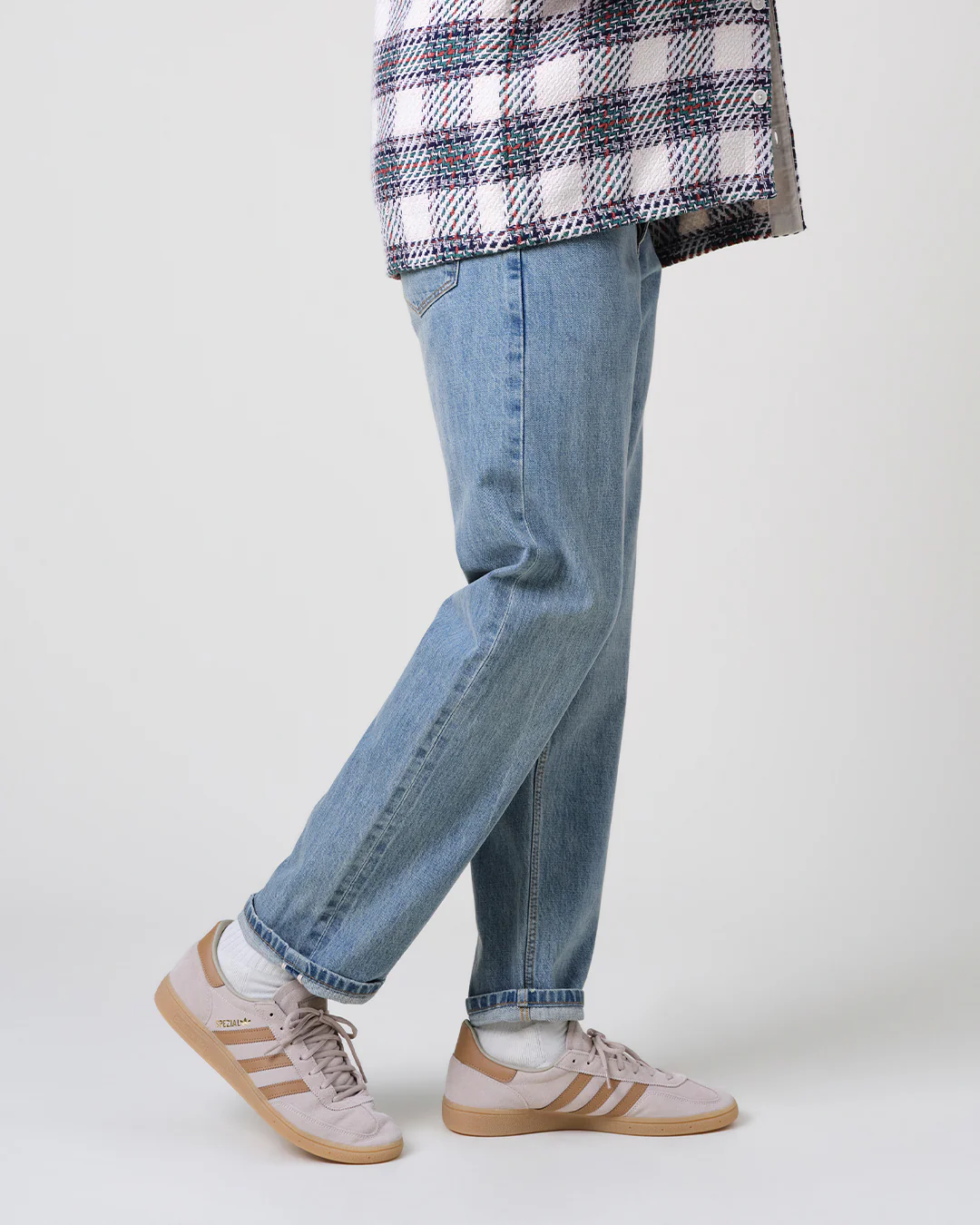 Russell - Blue Wash Selvedge Straight Fit Denim Jeans - Image 3