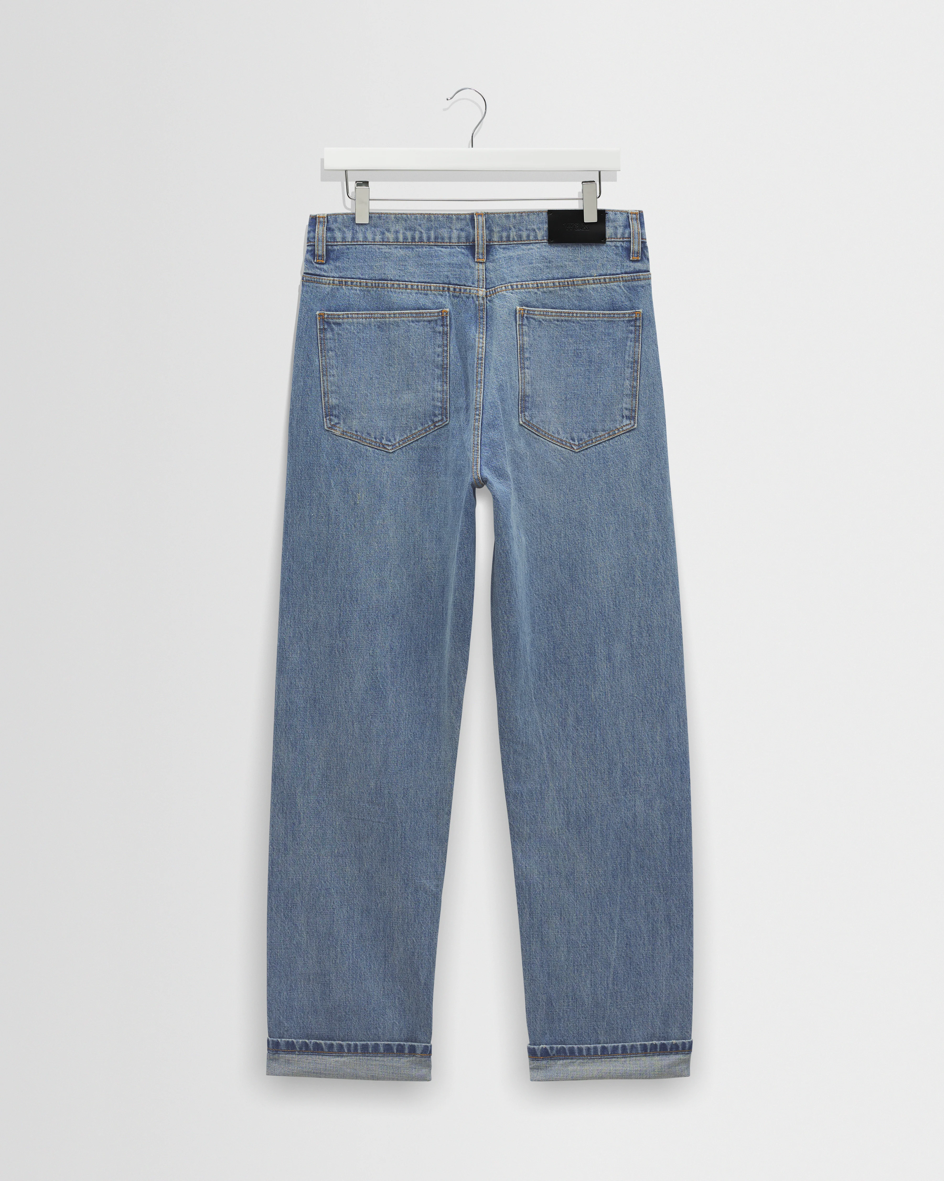 Russell - Blue Wash Selvedge Straight Fit Denim Jeans - Image 9