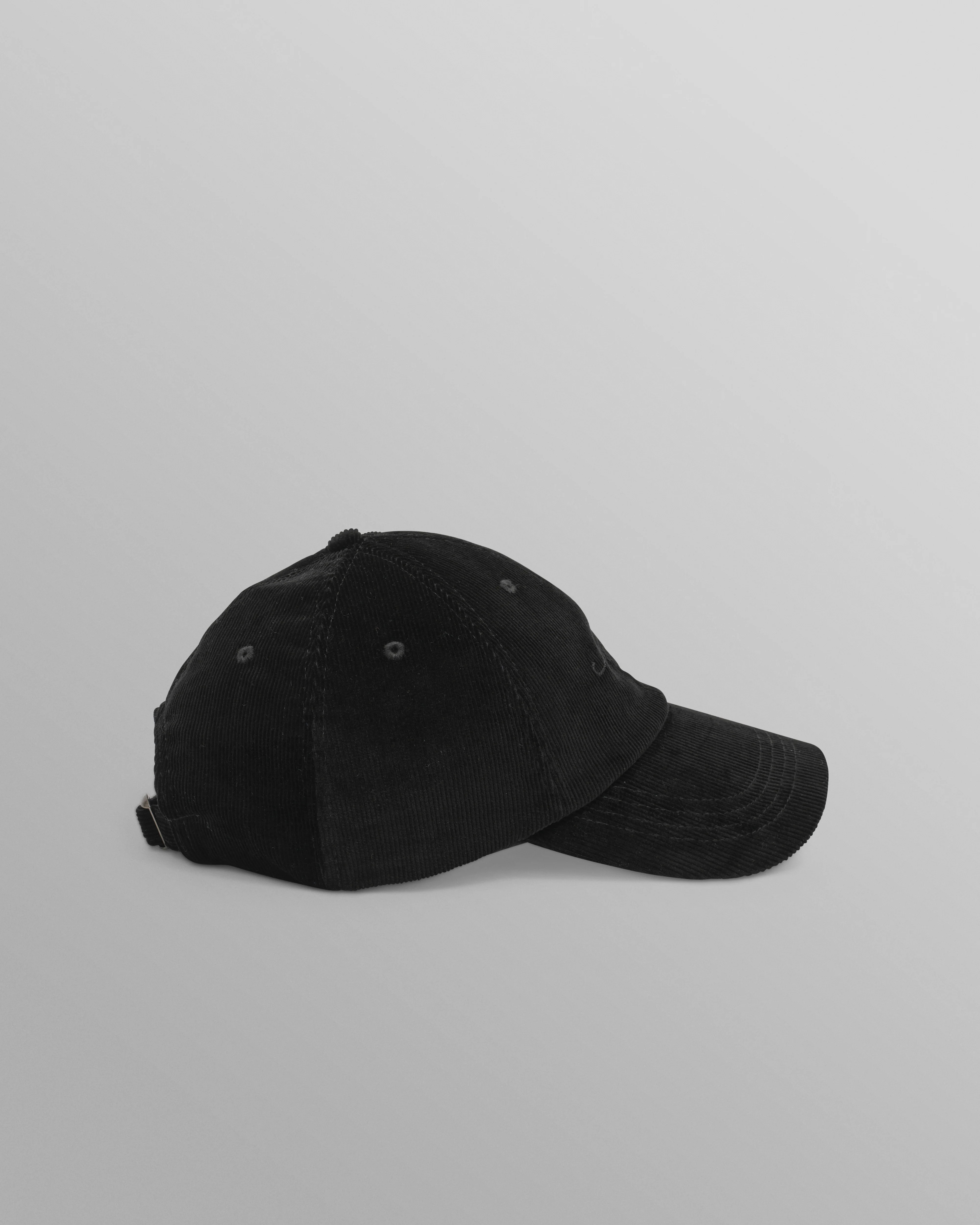 Spencer - Black Corduroy Sports Cap - Image 4