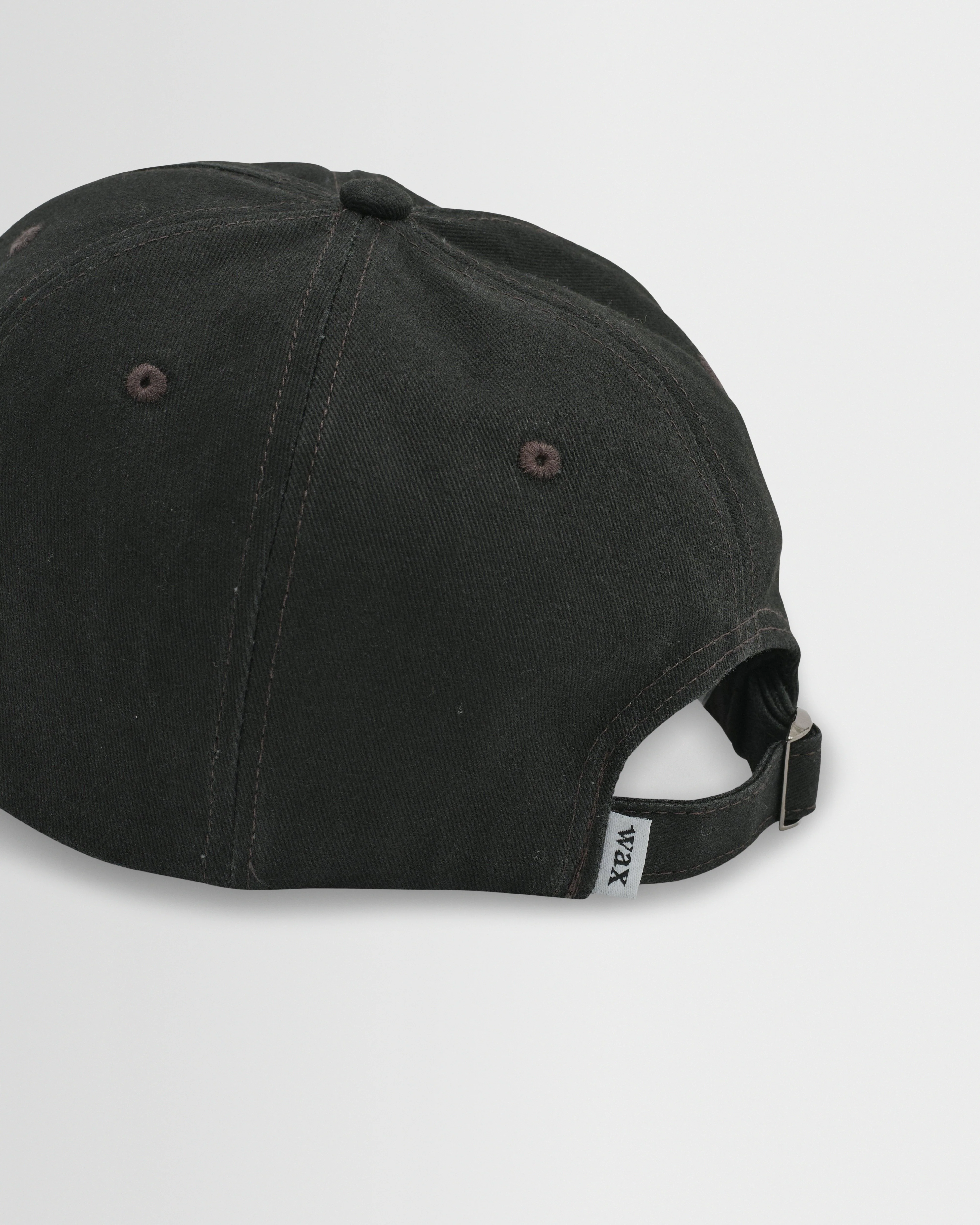 Spencer - Washed Black Cotton Sports Cap - Image 4