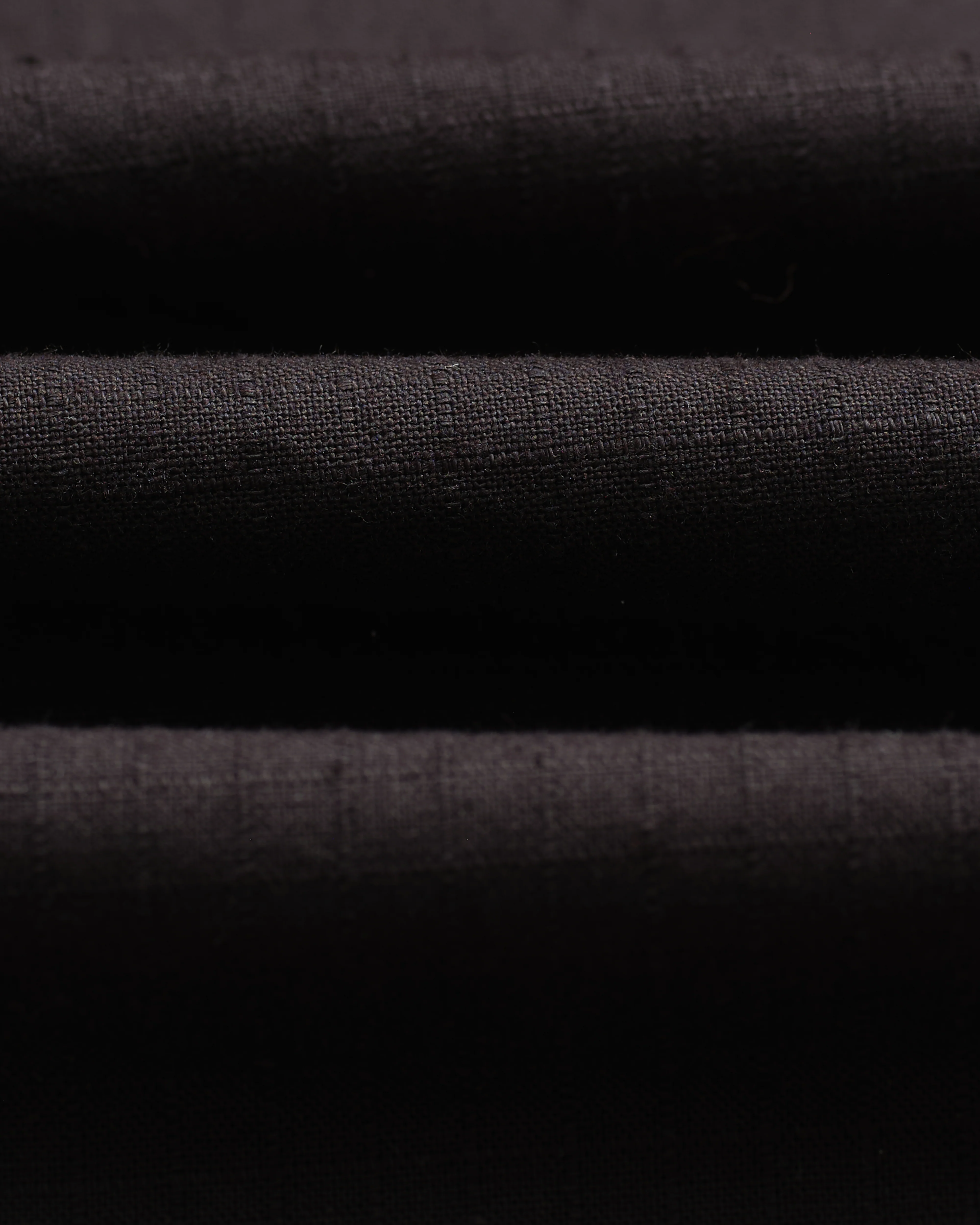 Tyne - Black Cotton-Linen Ripstop Trousers - Image 11