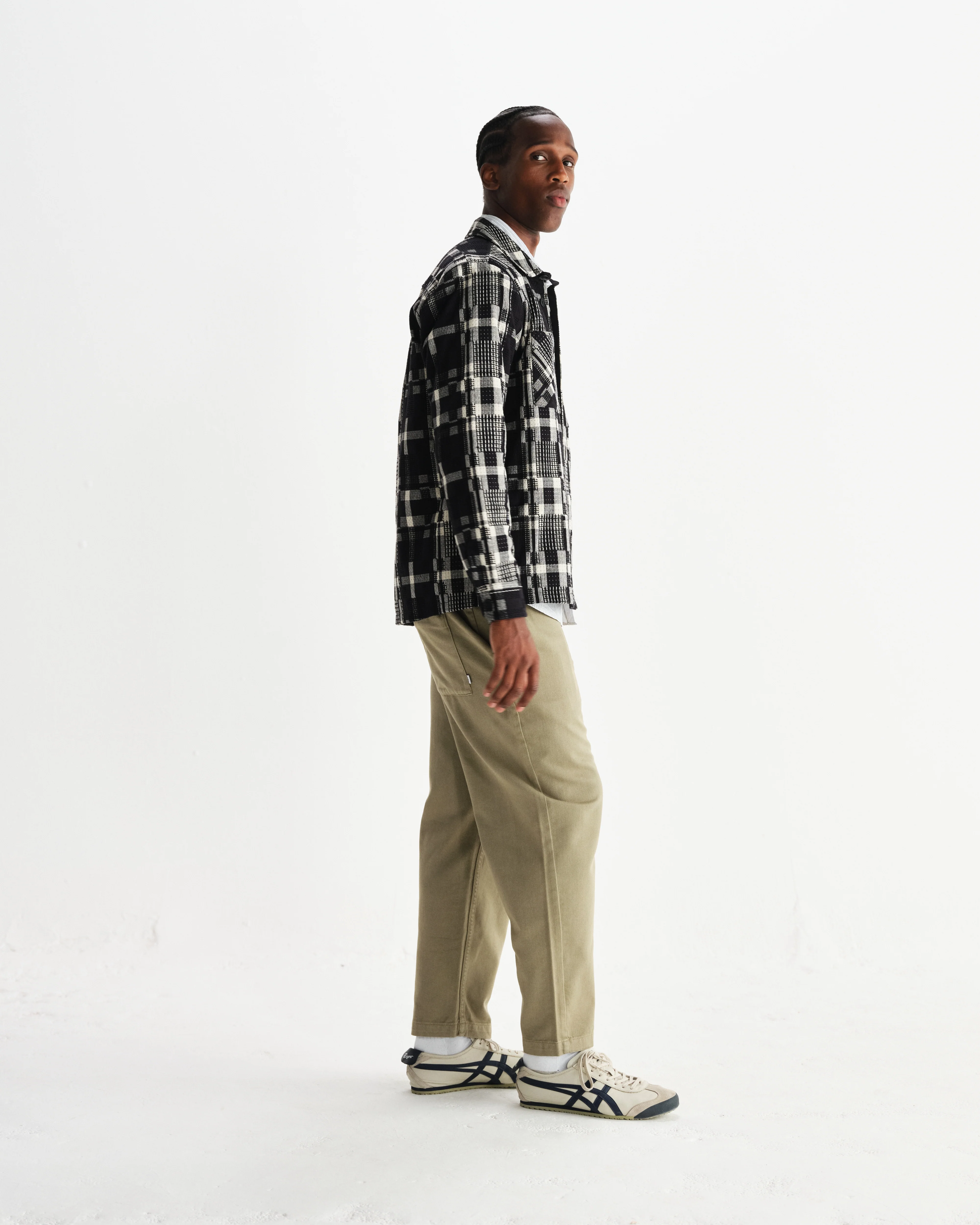 Whiting - Black And Ecru Glitch Check Overshirt - Image 5