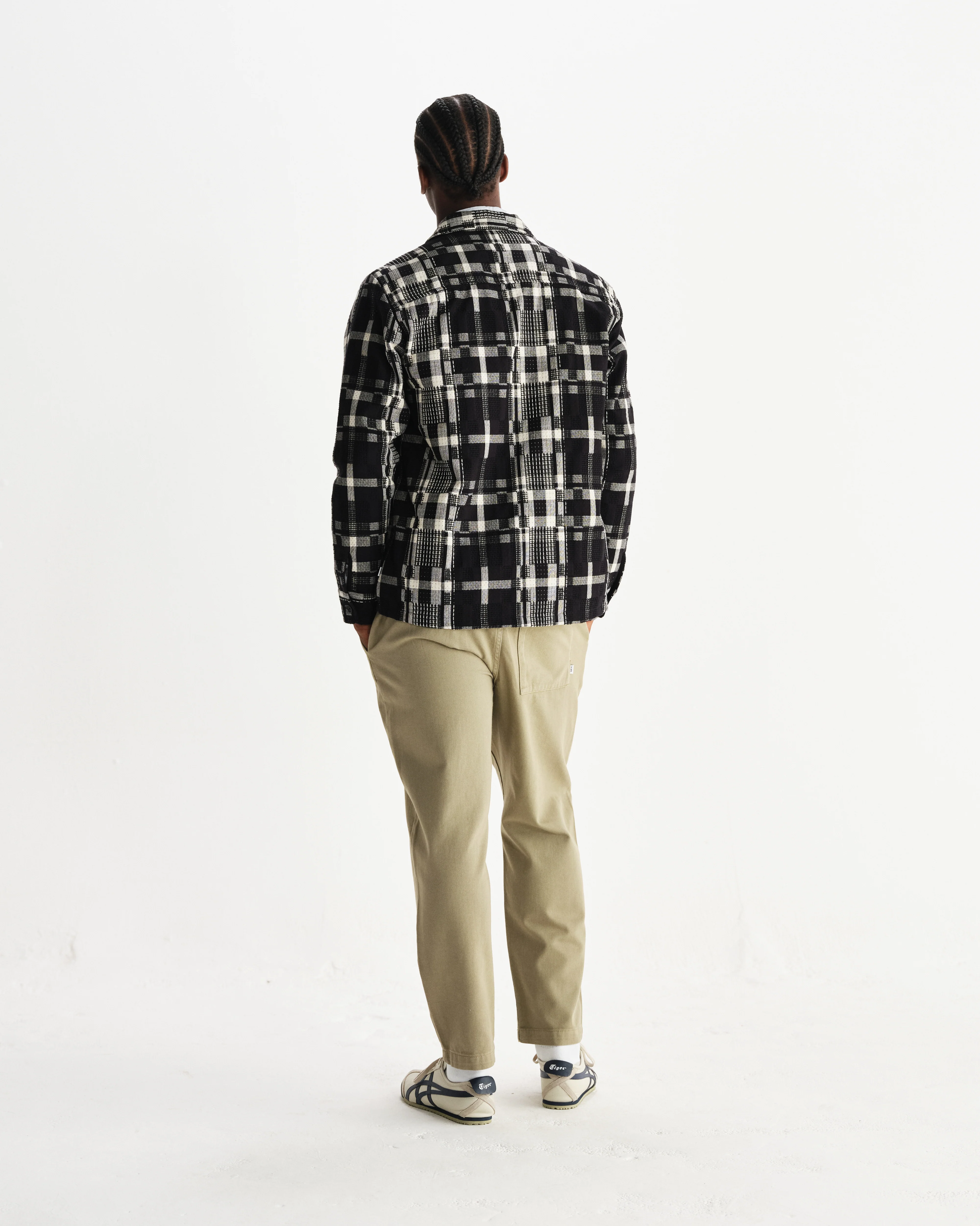 Whiting - Black And Ecru Glitch Check Overshirt - Image 6