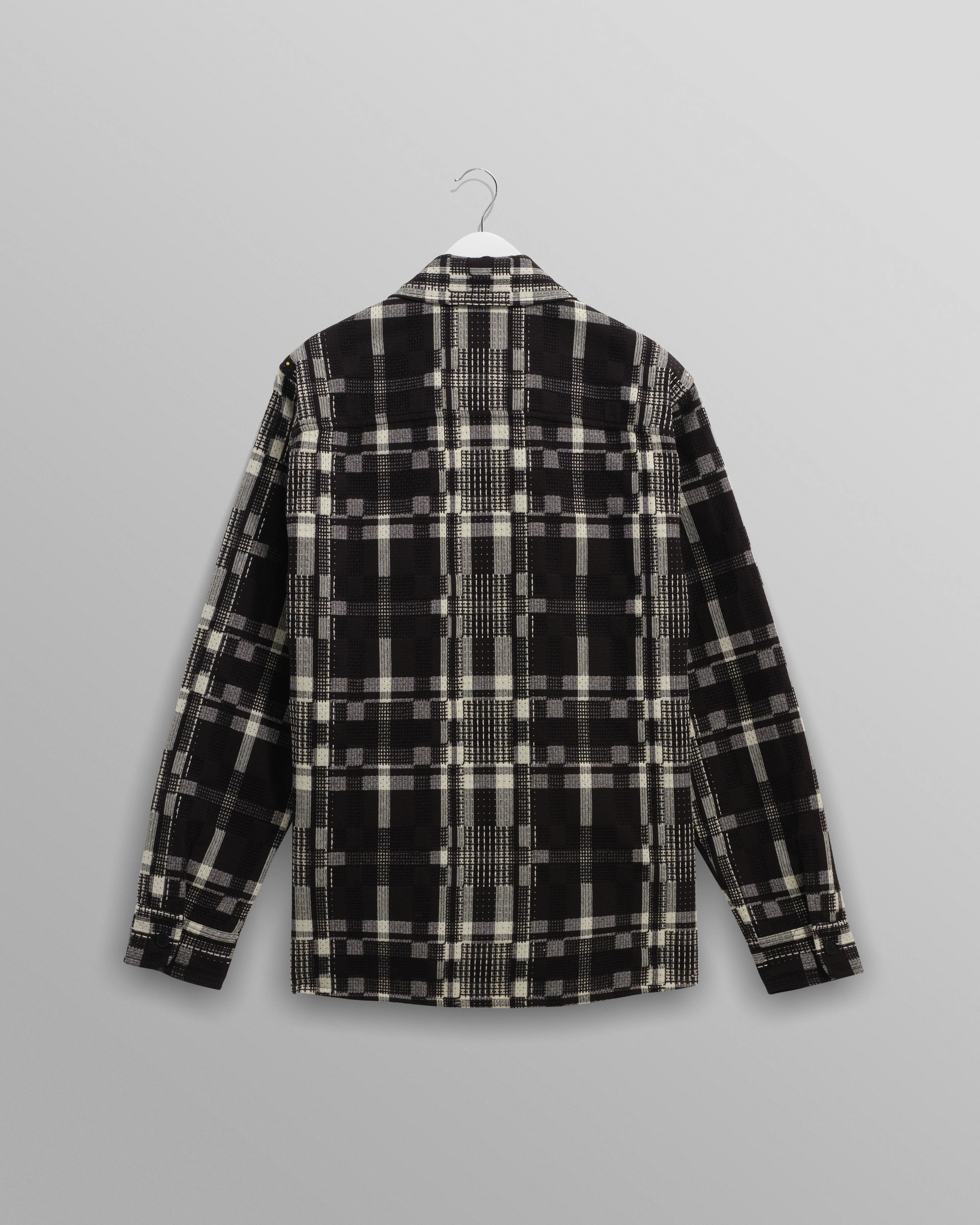 Whiting - Black And Ecru Glitch Check Overshirt - Image 8