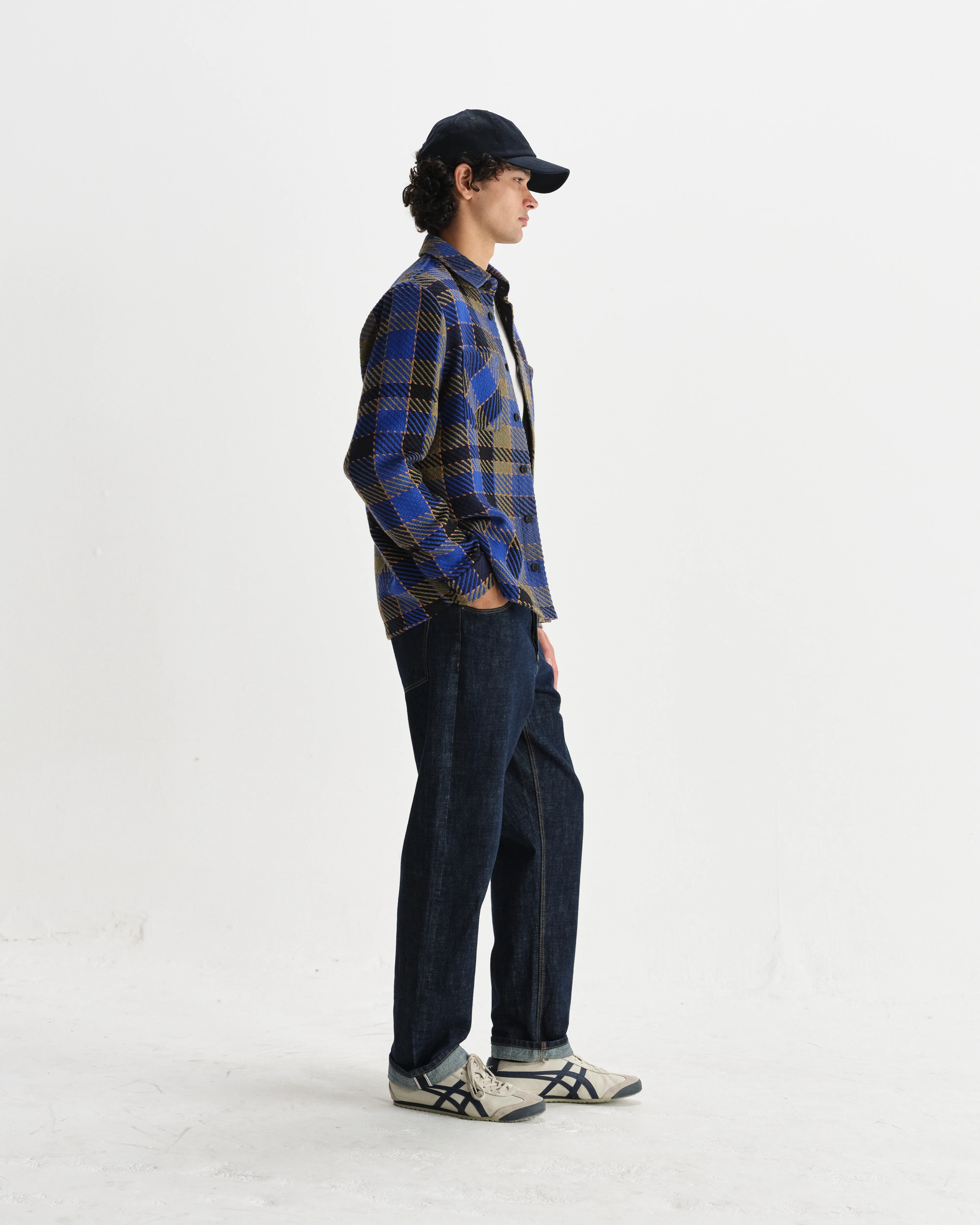 Whiting - Blue And Khaki Pike Check Overshirt - Image 5