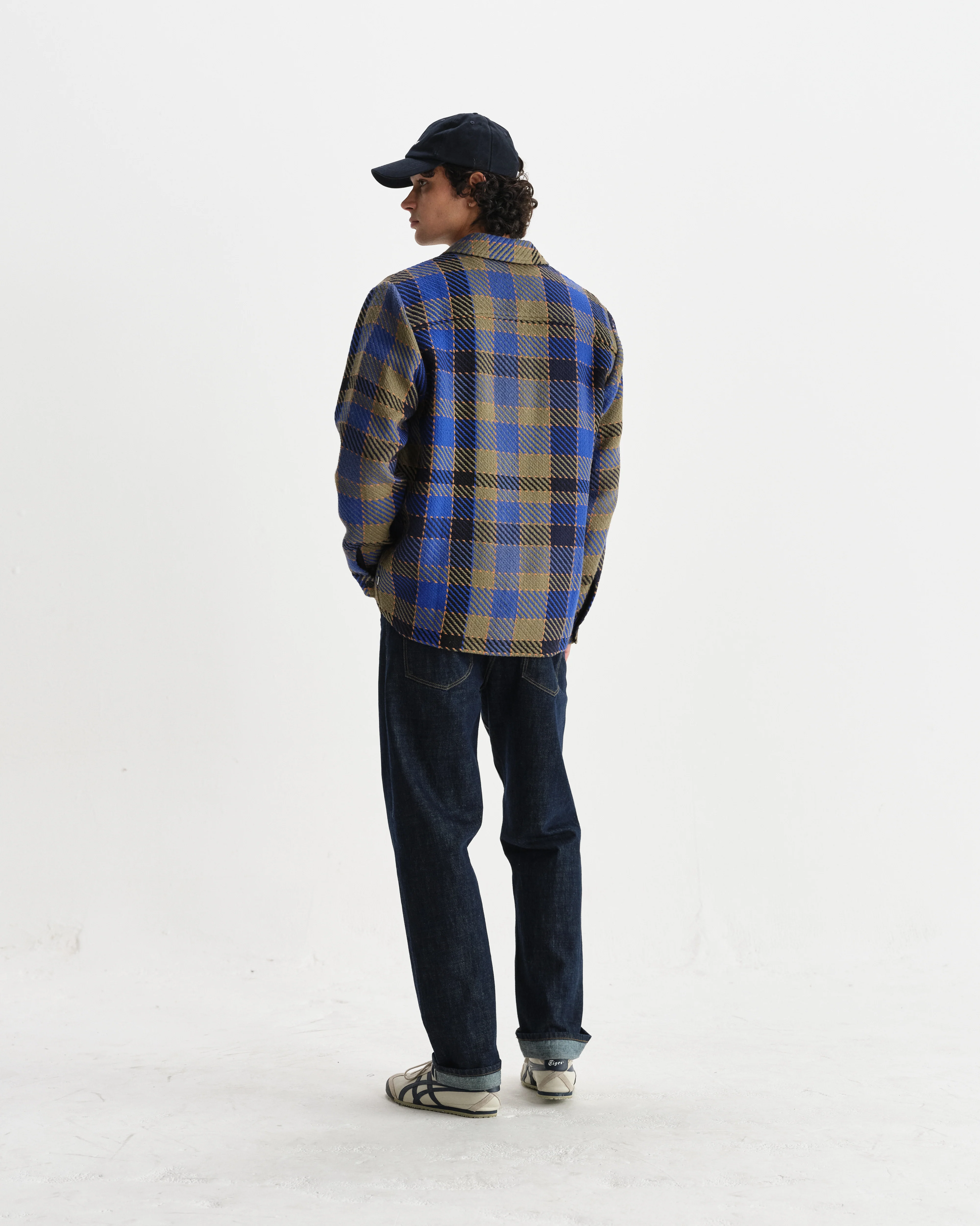 Whiting - Blue And Khaki Pike Check Overshirt - Image 6