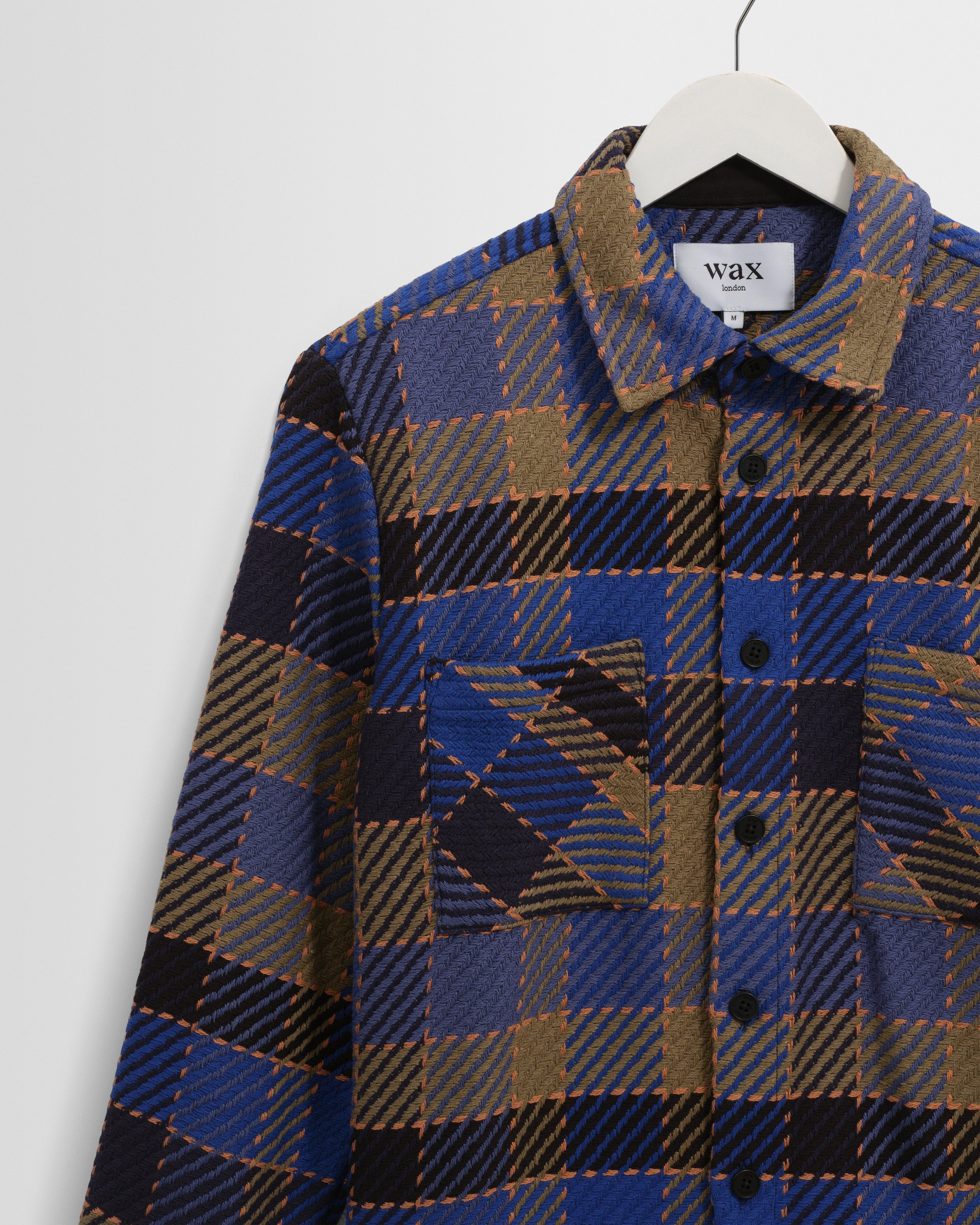 Whiting - Blue And Khaki Pike Check Overshirt - Image 7