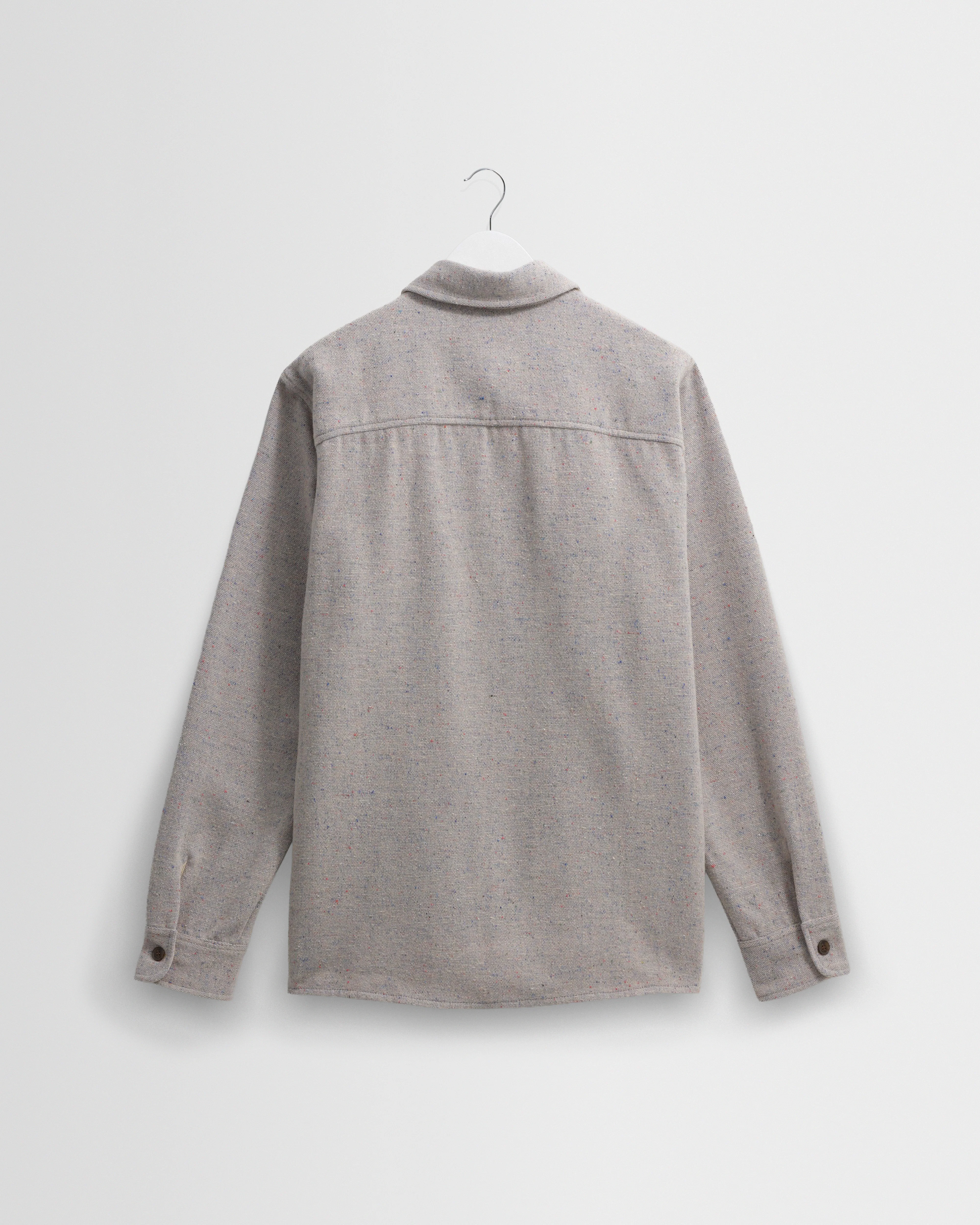 Whiting - Blue Fleck Wool Overshirt - Image 3