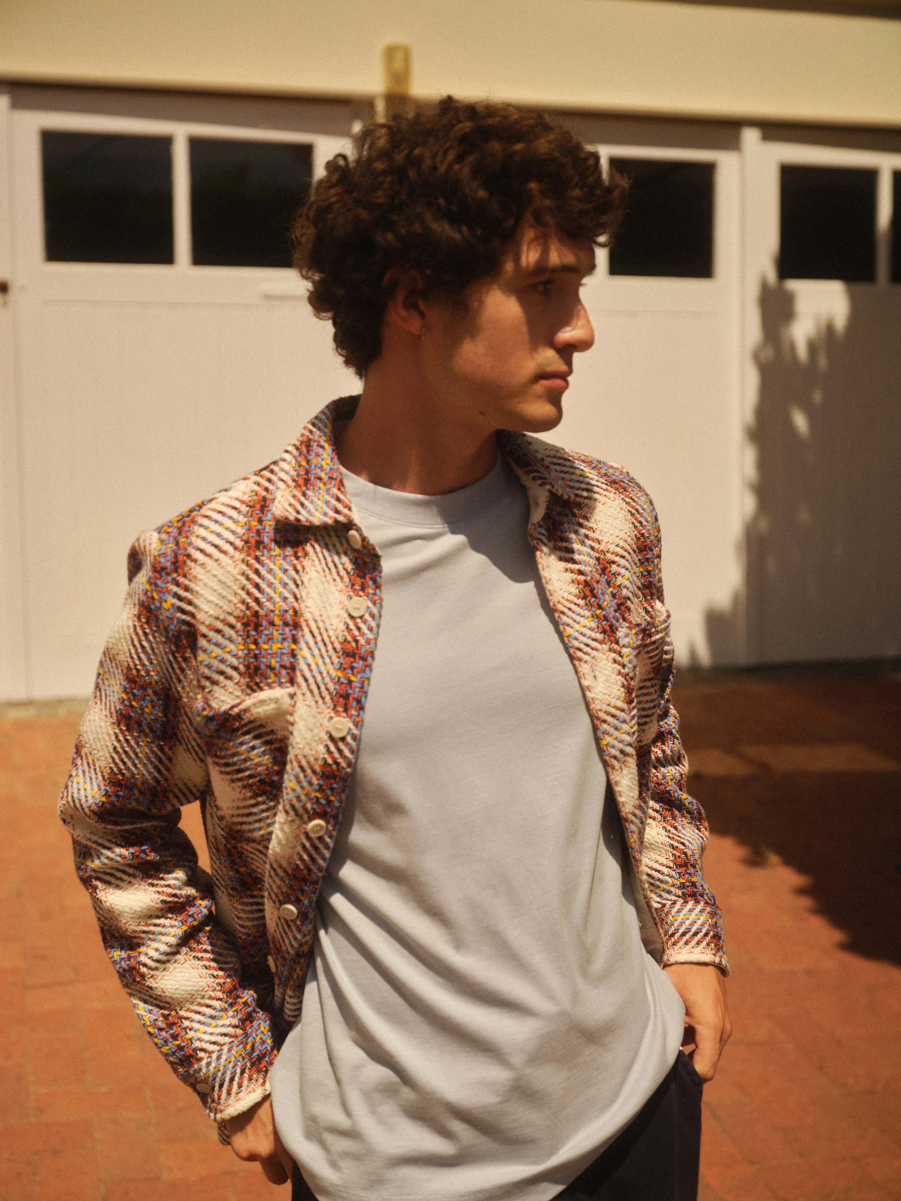 Whiting - Ecru And Multicolour Hutton Check Overshirt - Image 3